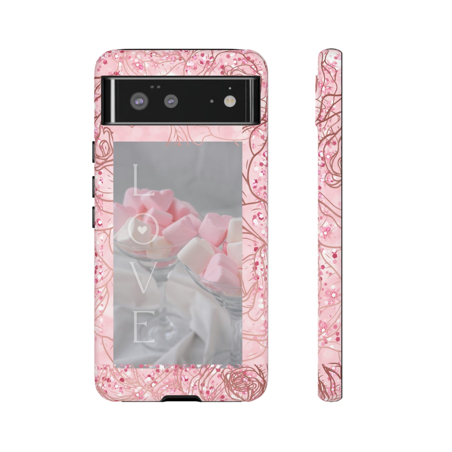 Pink Candy Love: 46-Tough Case iPhone series 15 14 13 12 11 X XR XS 8: Google series 7 6 5: Samsung series S23 S22 S21 S20 S10