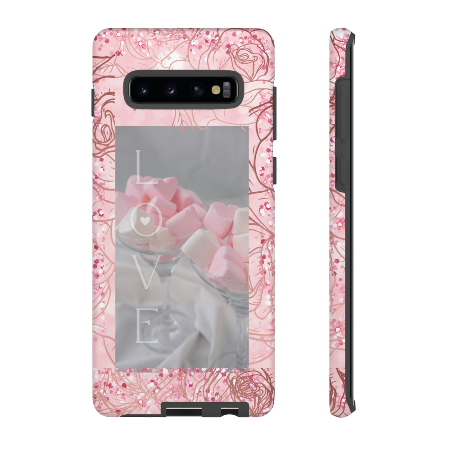 Pink Candy Love: 46-Tough Case iPhone series 15 14 13 12 11 X XR XS 8: Google series 7 6 5: Samsung series S23 S22 S21 S20 S10