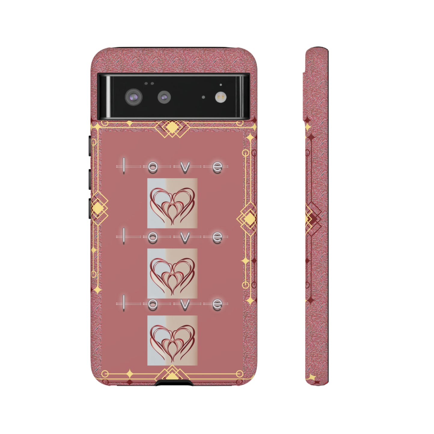 Three Hearts Love: 46-Tough Case iPhone series 15 14 13 12 11 X XR XS 8: Google series 7 6 5: Samsung series S23 S22 S21 S20 S10