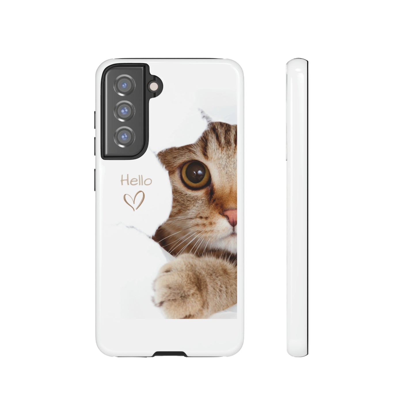 Hey Kitty with white background: 46-Tough Case iPhone series 15 14 13 12 11 X XR XS 8: Google series 7 6 5: Samsung series S23 S22 S21 S20 S10