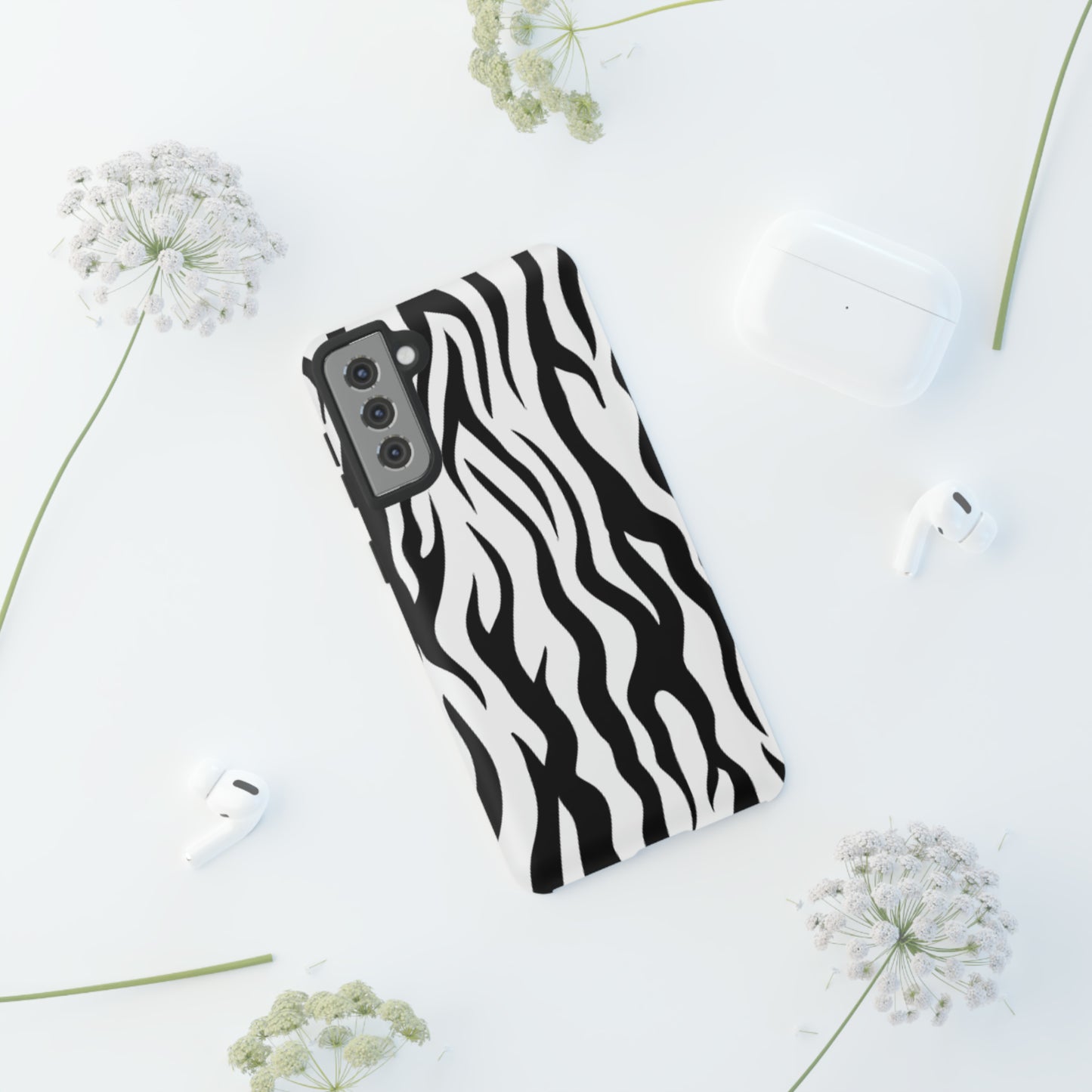 Black and White Camouflaged: 46-Tough Case iPhone series 15 14 13 12 11 X XR XS 8: Google series 7 6 5: Samsung series S23 S22 S21 S20 S10