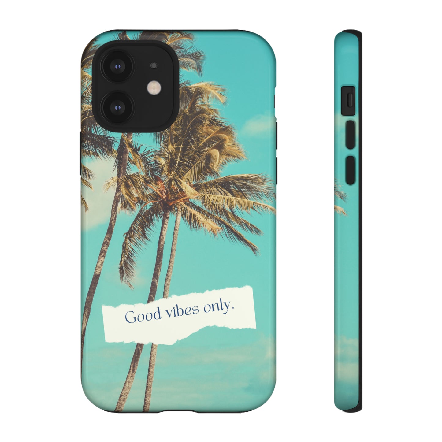 Palm Blue with Turquoise background : 46-Tough Case iPhone series 15 14 13 12 11 X XR XS 8: Google series 7 6 5: Samsung series S23 S22 S21 S20 S10