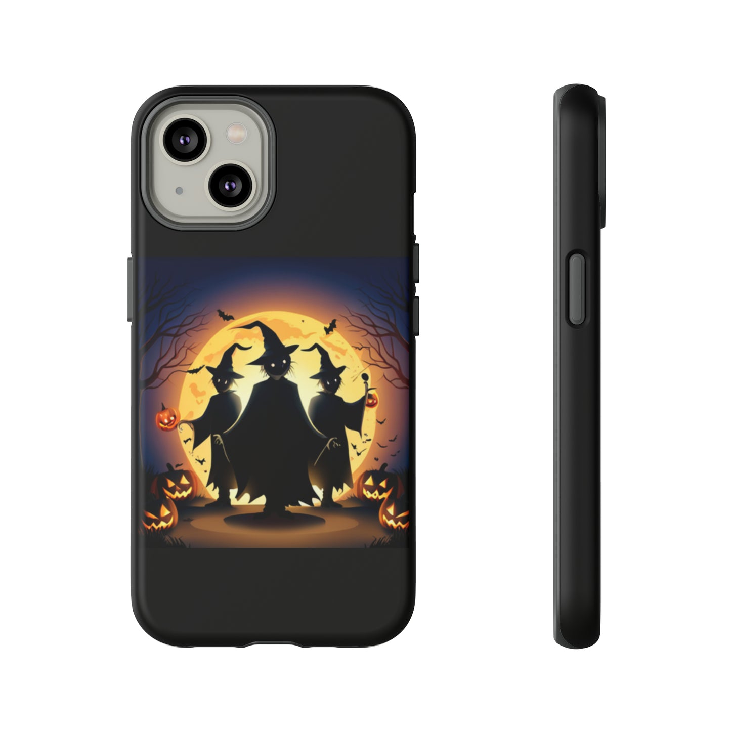 Trick or Treat with black background: 46-Tough Case iPhone series 15 14 13 12 11 X XR XS 8: Google series 7 6 5: Samsung series S23 S22 S21 S20 S10