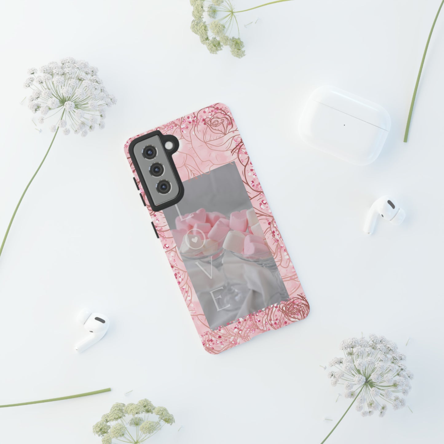 Pink Candy Love: 46-Tough Case iPhone series 15 14 13 12 11 X XR XS 8: Google series 7 6 5: Samsung series S23 S22 S21 S20 S10