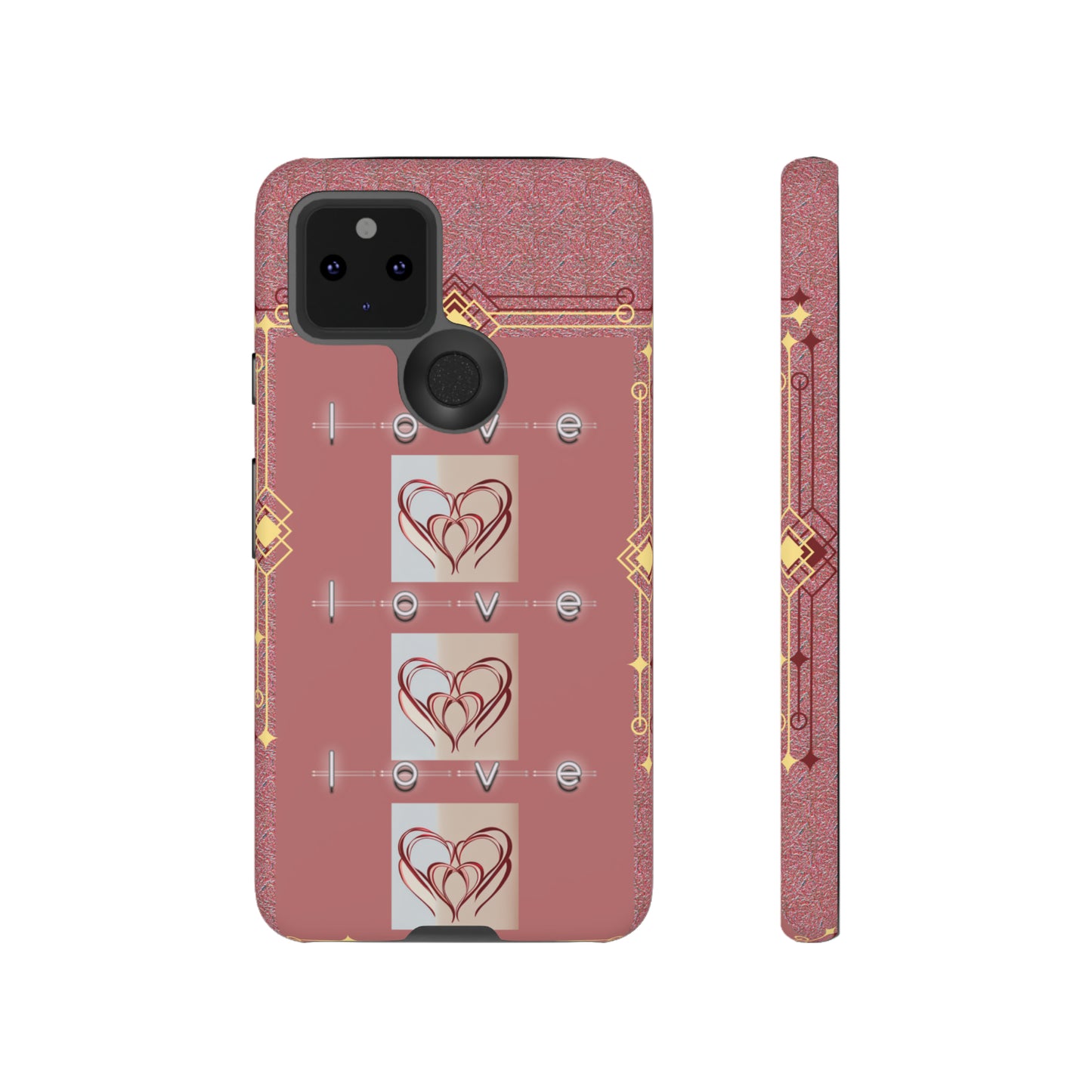 Three Hearts Love: 46-Tough Case iPhone series 15 14 13 12 11 X XR XS 8: Google series 7 6 5: Samsung series S23 S22 S21 S20 S10