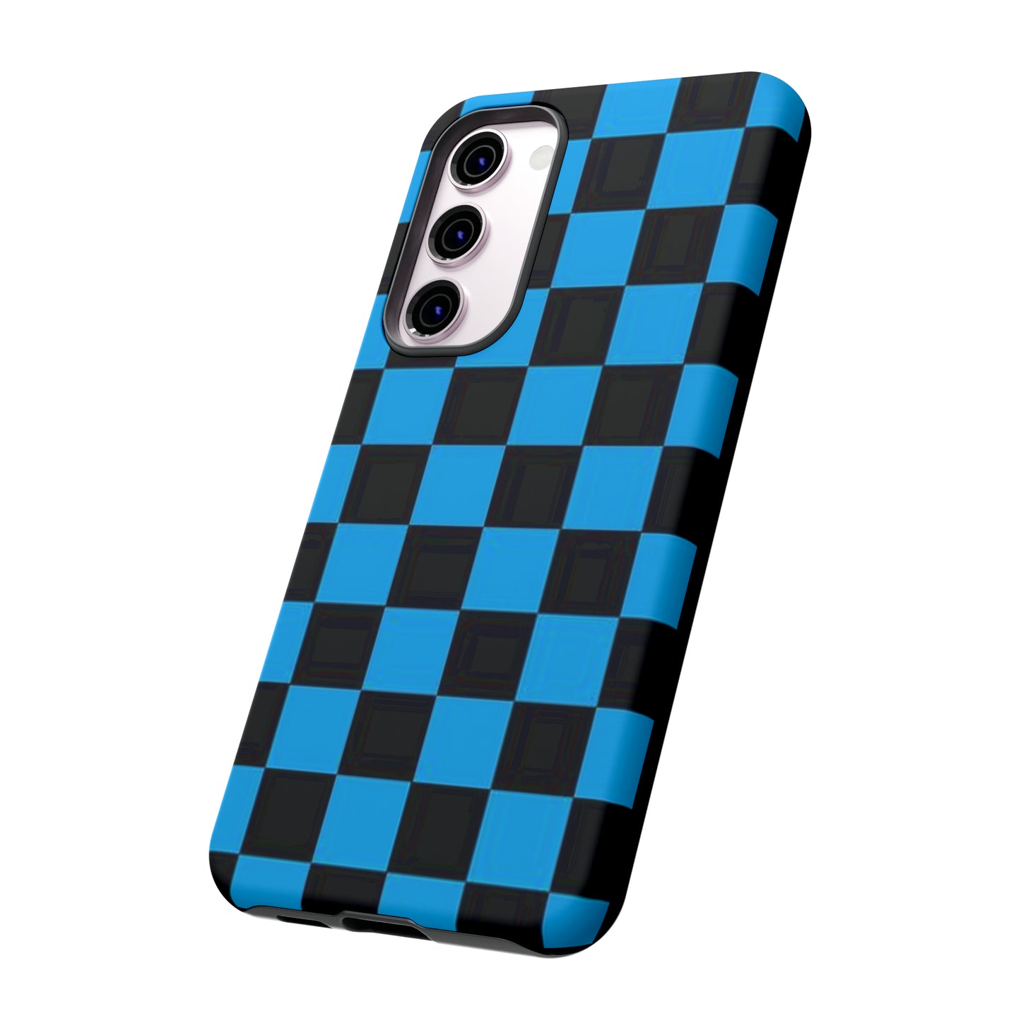 Blue and Black Checkers: 46-Tough Case iPhone series 15 14 13 12 11 X XR XS 8: Google series 7 6 5: Samsung series S23 S22 S21 S20 S10