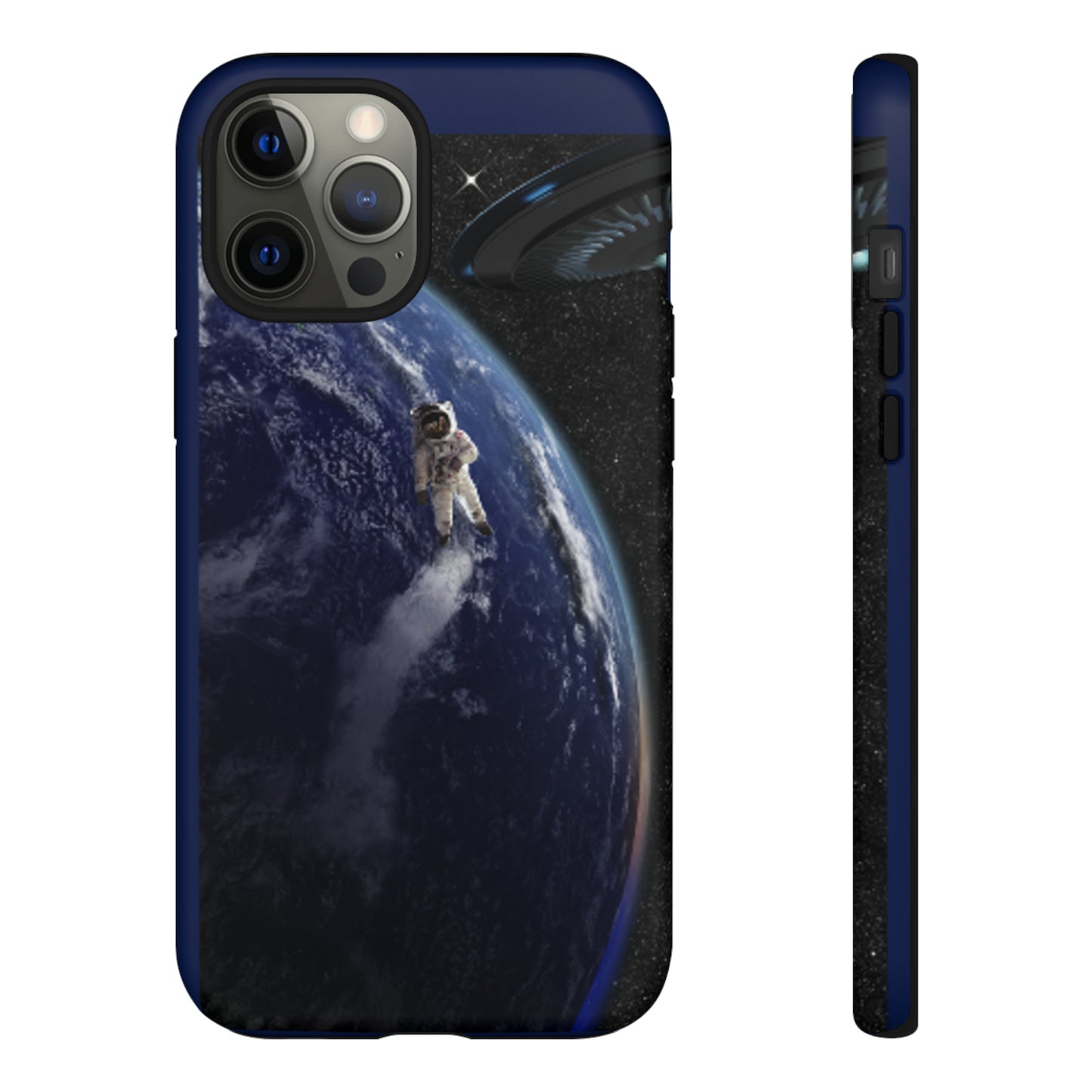 Man In Space with Dark Blue background: 46-Tough Case iPhone series 15 14 13 12 11 X XR XS 8: Google series 7 6 5: Samsung series S23 S22 S21 S20 S10s