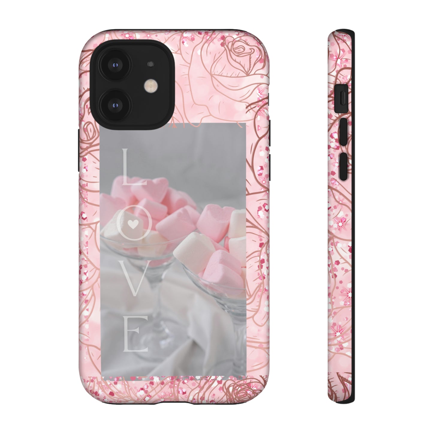 Pink Candy Love: 46-Tough Case iPhone series 15 14 13 12 11 X XR XS 8: Google series 7 6 5: Samsung series S23 S22 S21 S20 S10