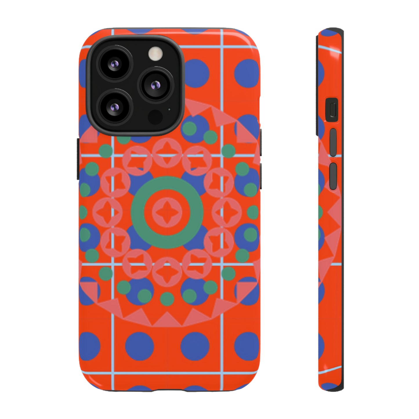 Orange Crush Camouflage with Black background: 46-Tough Case iPhone series 15 14 13 12 11 X XR XS 8: Google series 7 6 5: Samsung series S23 S22 S21 S20 S10