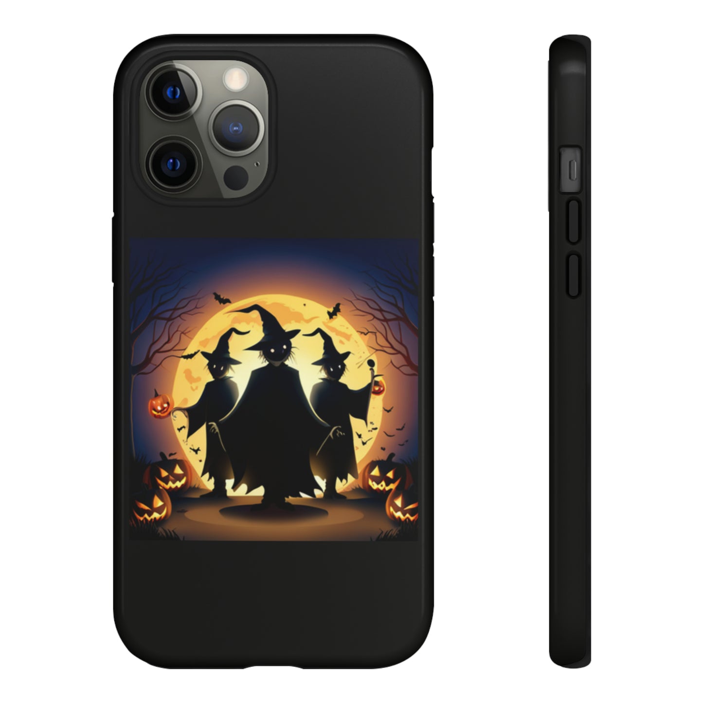 Trick or Treat with black background: 46-Tough Case iPhone series 15 14 13 12 11 X XR XS 8: Google series 7 6 5: Samsung series S23 S22 S21 S20 S10