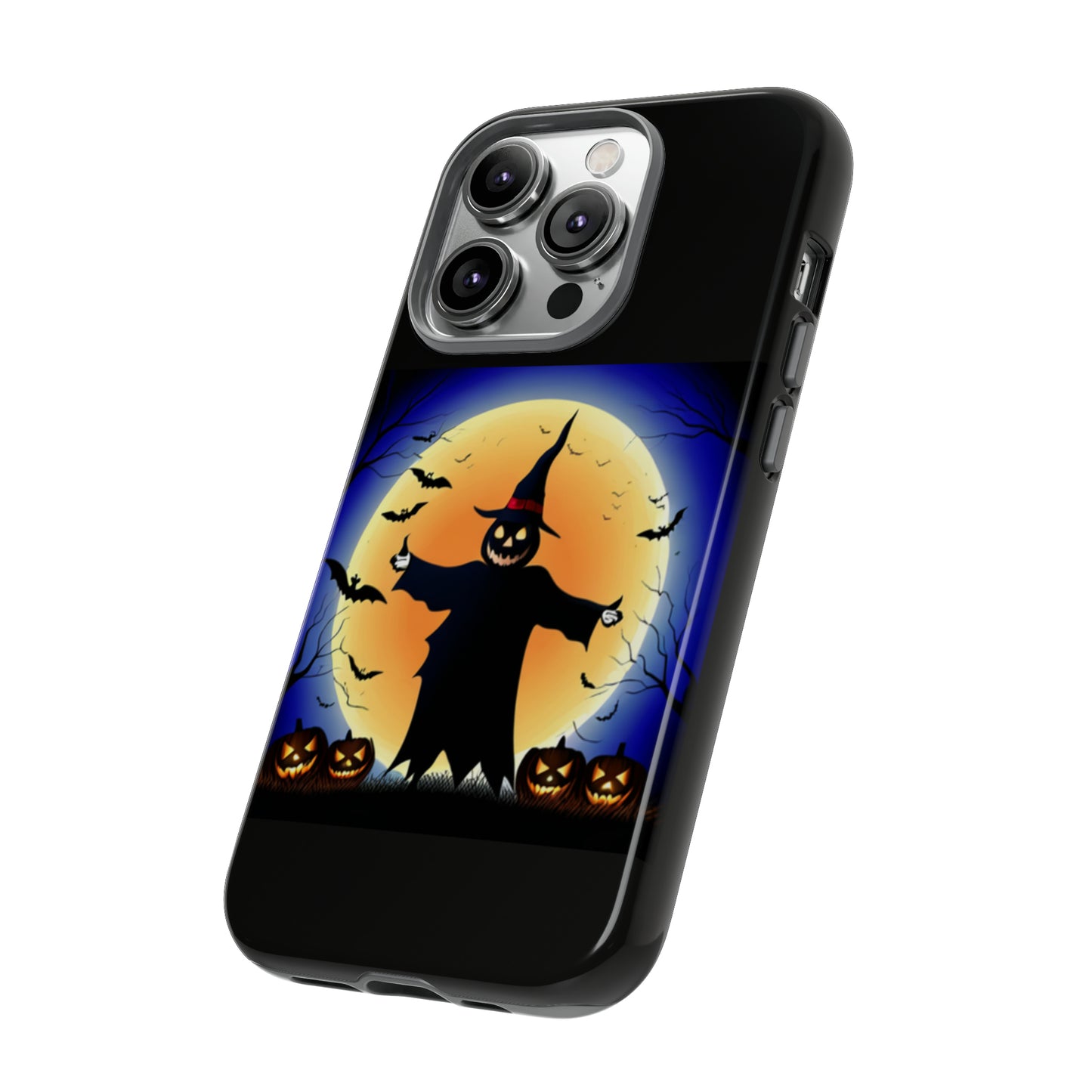 Scary Halloween with Black background: 46-Tough Case iPhone series 15 14 13 12 11 X XR XS 8: Google series 7 6 5: Samsung series S23 S22 S21 S20 S10Tough Cases