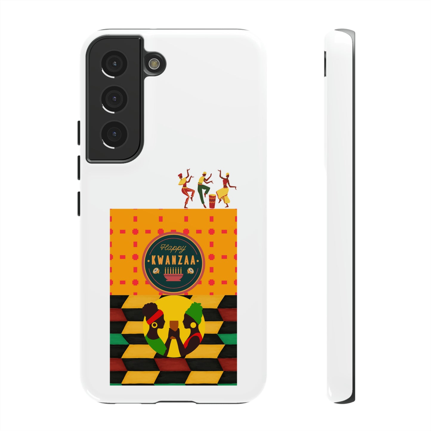 HAPPY KWANZA: 46-Tough Case iPhone series 15 14 13 12 11 X XR XS 8: Google series 7 6 5: Samsung series S23 S22 S21 S20 S10