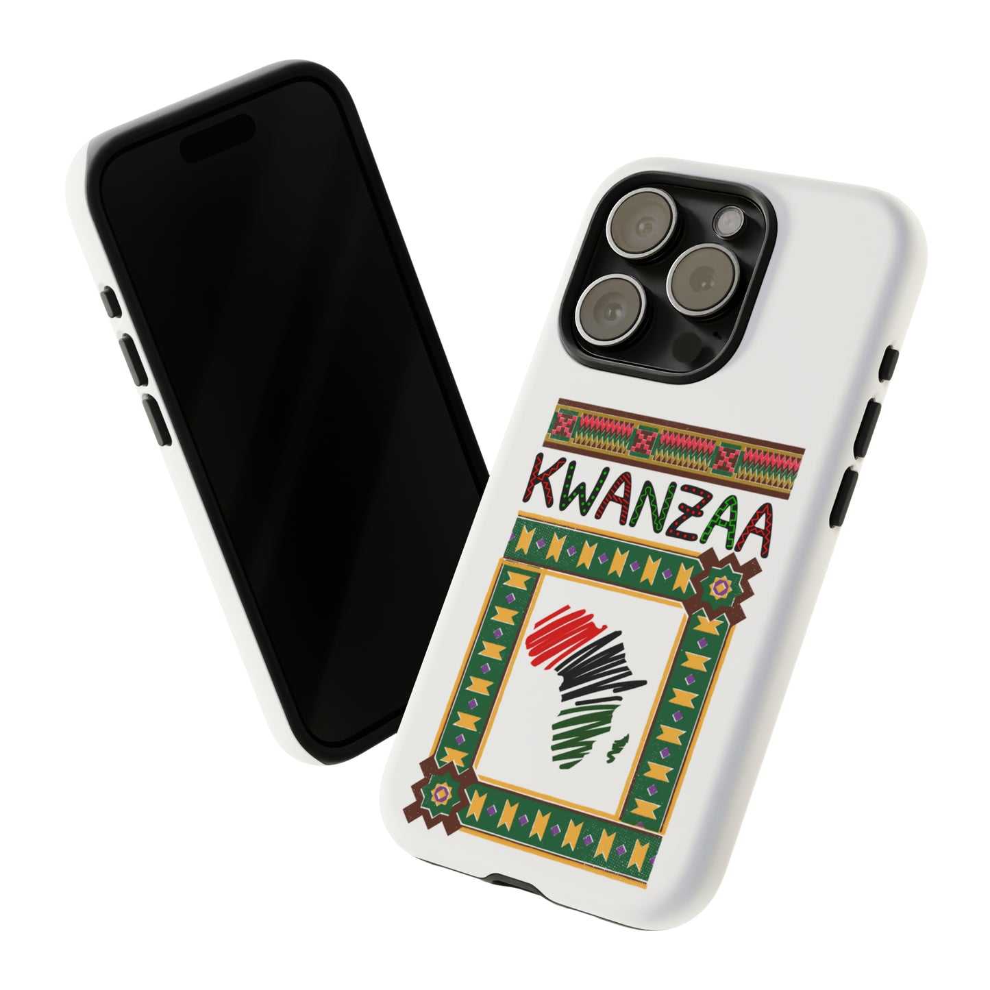 AFRICA KWANZAA: 46-Tough Case iPhone series 15 14 13 12 11 X XR XS 8: Google series 7 6 5: Samsung series S23 S22 S21 S20 S10