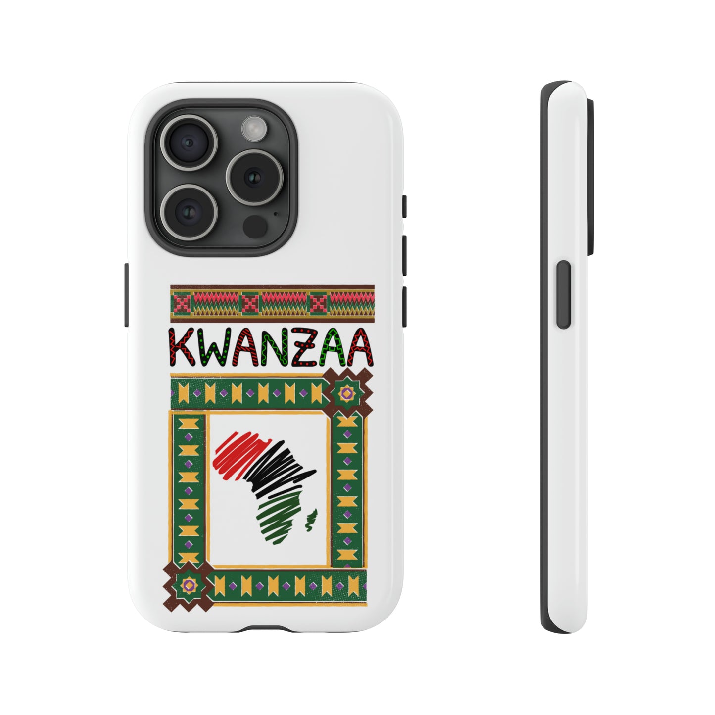 AFRICA KWANZAA: 46-Tough Case iPhone series 15 14 13 12 11 X XR XS 8: Google series 7 6 5: Samsung series S23 S22 S21 S20 S10