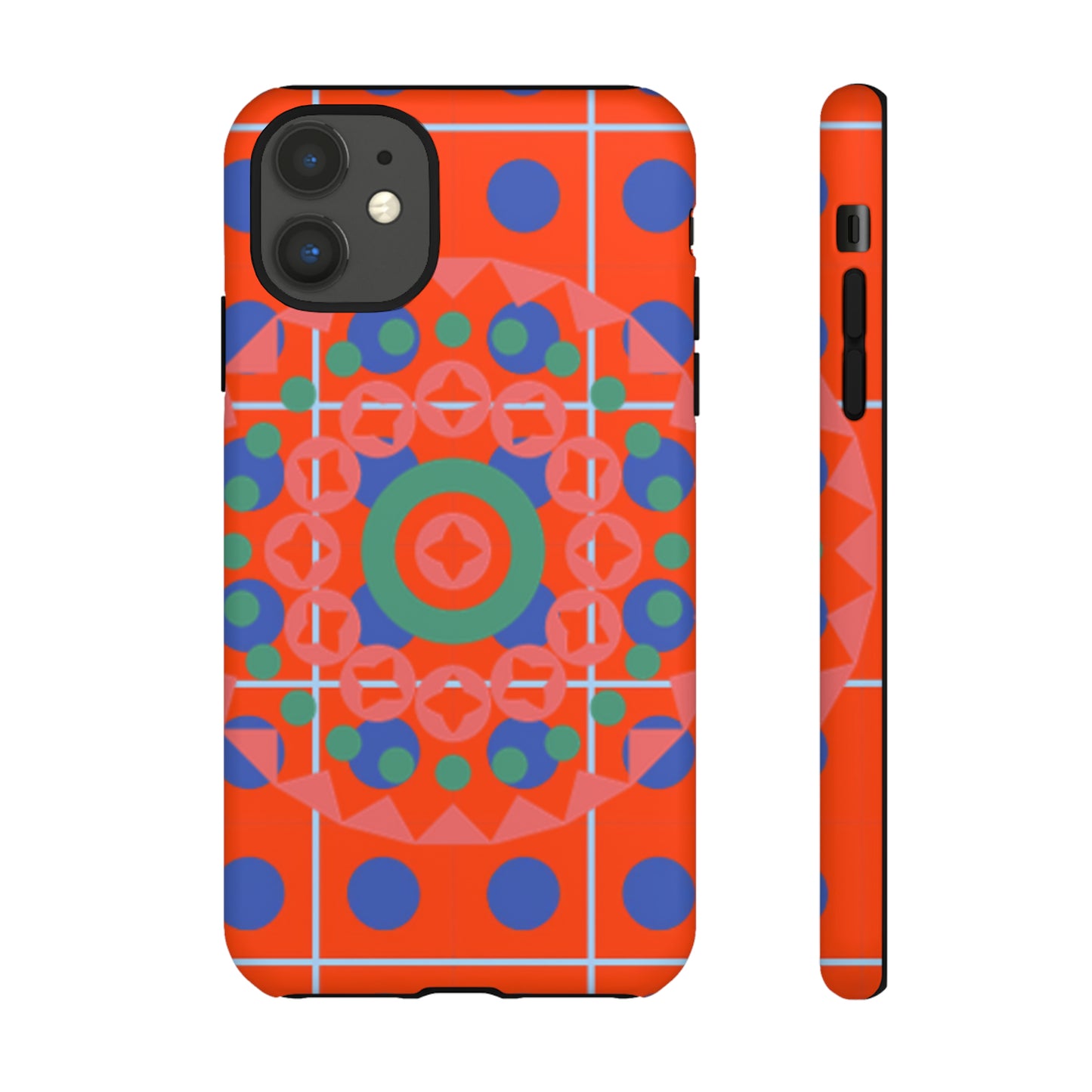 Orange Crush Camouflage with Black background: 46-Tough Case iPhone series 15 14 13 12 11 X XR XS 8: Google series 7 6 5: Samsung series S23 S22 S21 S20 S10