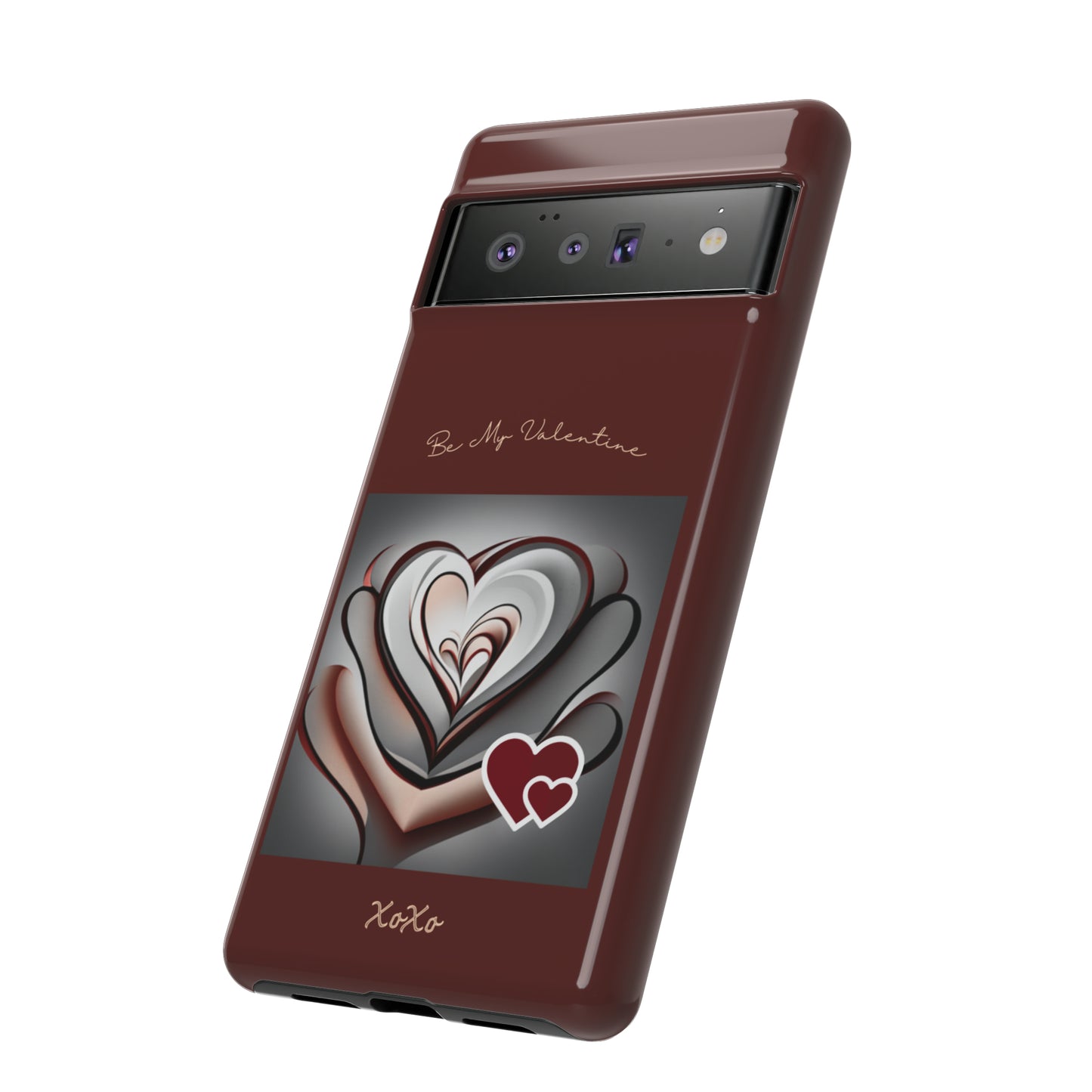 Valentine Triple Heart: 46-Tough Case iPhone series 15 14 13 12 11 X XR XS 8: Google series 7 6 5: Samsung series S23 S22 S21 S20 S10