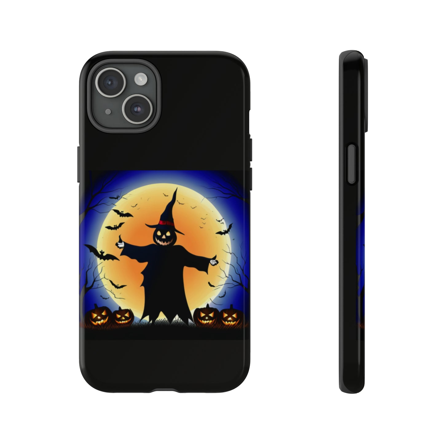 Scary Halloween with Black background: 46-Tough Case iPhone series 15 14 13 12 11 X XR XS 8: Google series 7 6 5: Samsung series S23 S22 S21 S20 S10Tough Cases