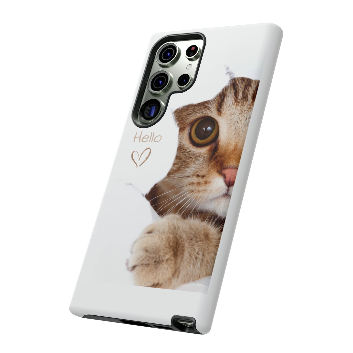 Hey Kitty with white background: 46-Tough Case iPhone series 15 14 13 12 11 X XR XS 8: Google series 7 6 5: Samsung series S23 S22 S21 S20 S10