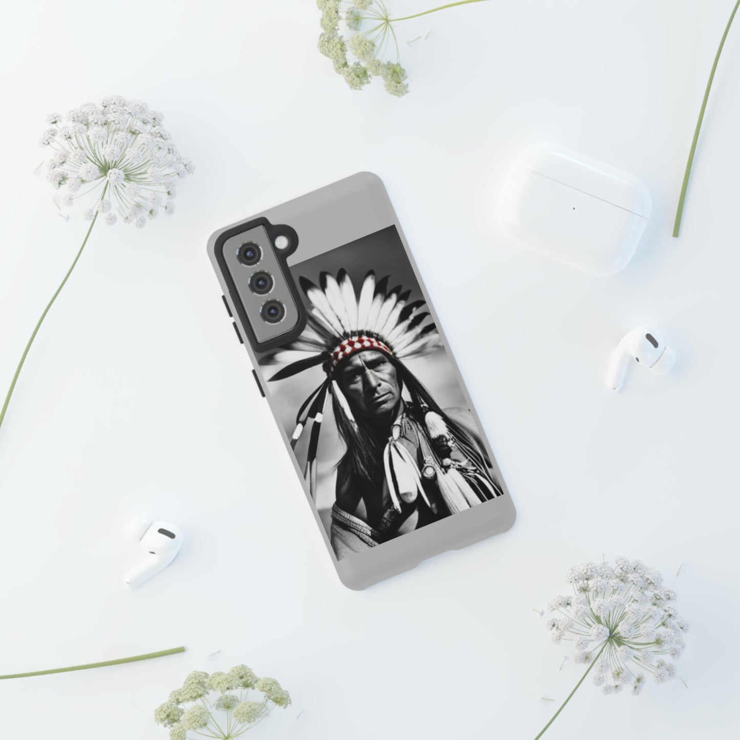 Warrior Pride with Grey Background: 46-Tough Case iPhone series 15 14 13 12 11 X XR XS 8: Google series 7 6 5: Samsung series S23 S22 S21 S20 S10