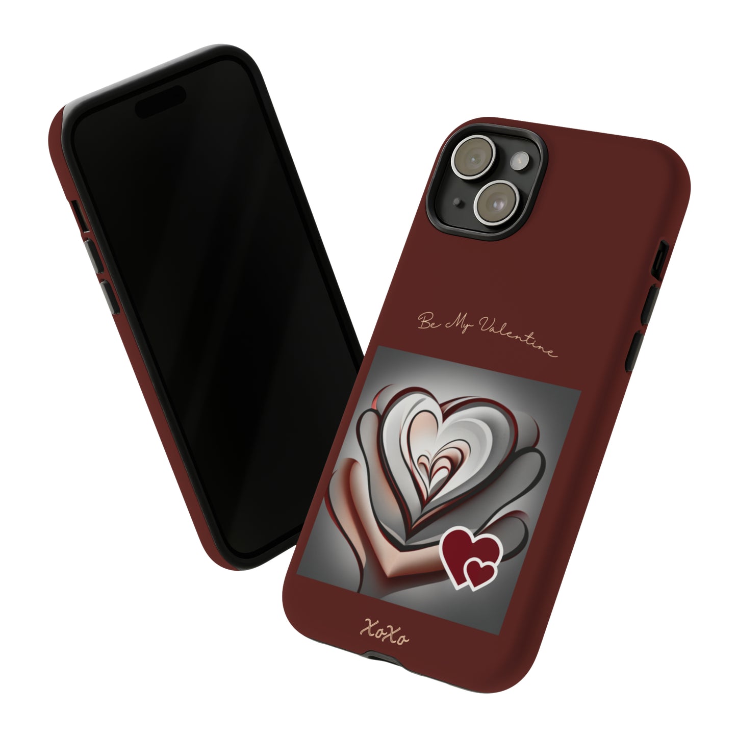 Valentine Triple Heart: 46-Tough Case iPhone series 15 14 13 12 11 X XR XS 8: Google series 7 6 5: Samsung series S23 S22 S21 S20 S10