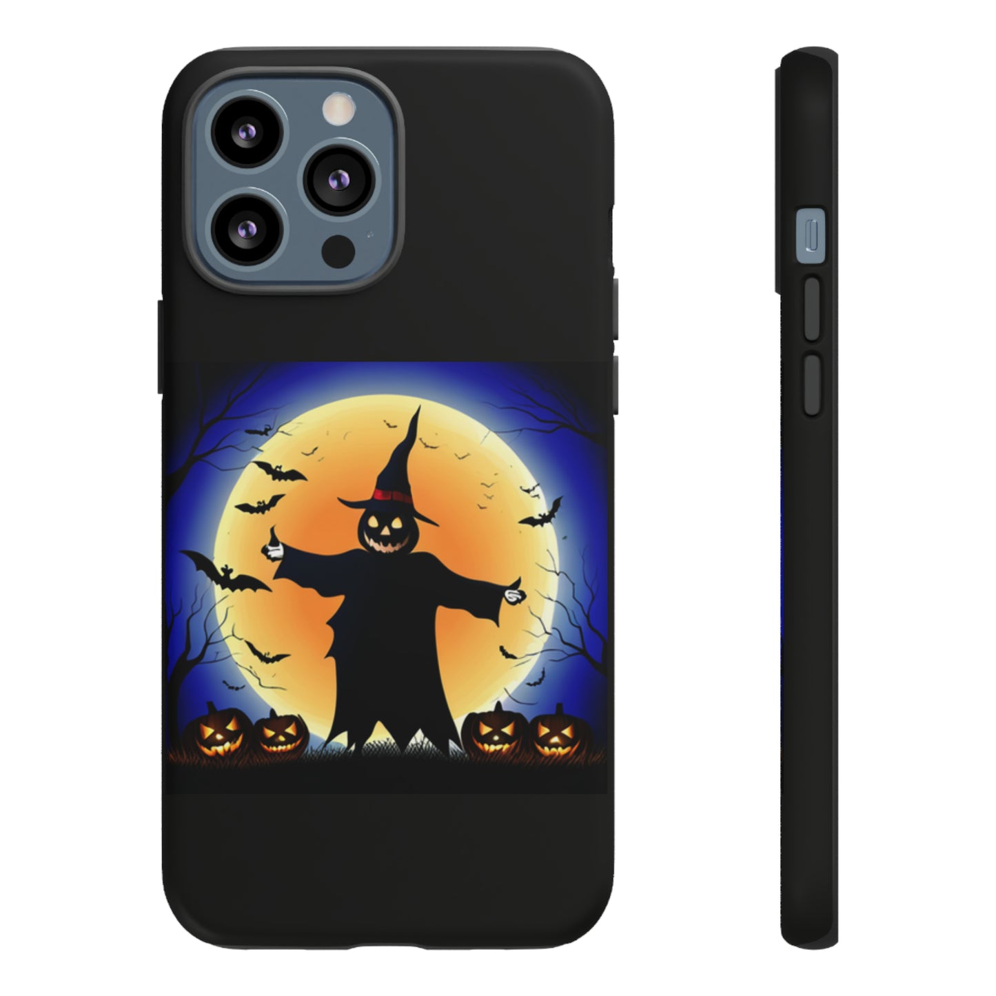 Scary Halloween with Black background: 46-Tough Case iPhone series 15 14 13 12 11 X XR XS 8: Google series 7 6 5: Samsung series S23 S22 S21 S20 S10Tough Cases