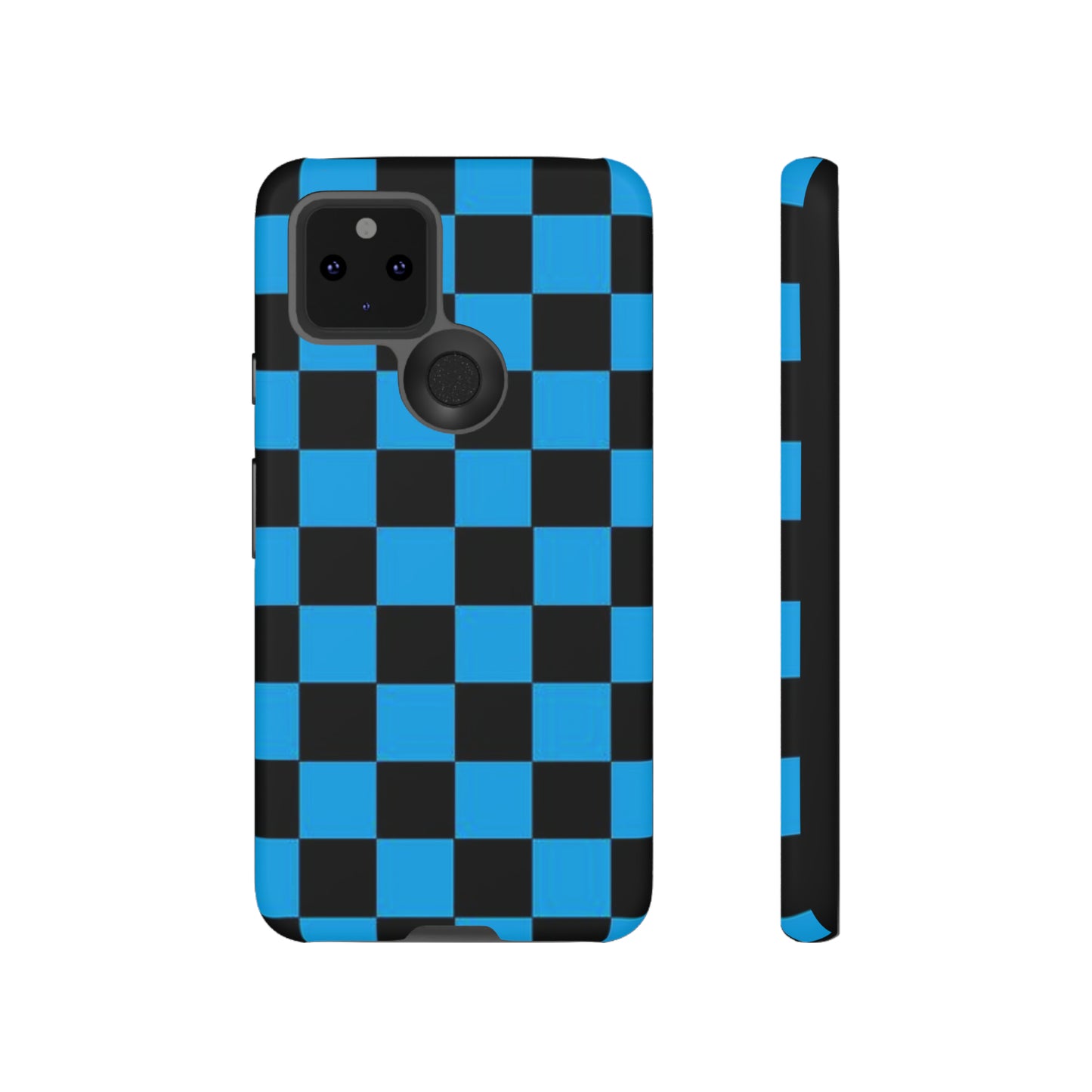 Blue and Black Checkers: 46-Tough Case iPhone series 15 14 13 12 11 X XR XS 8: Google series 7 6 5: Samsung series S23 S22 S21 S20 S10