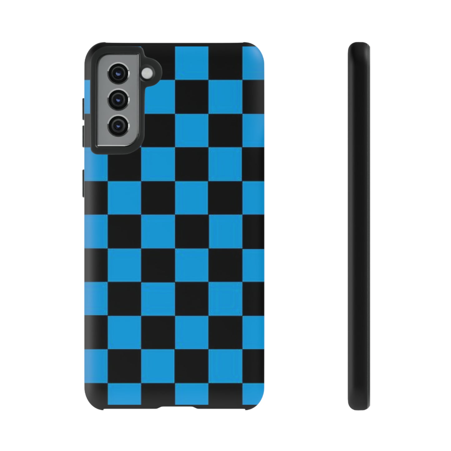 Blue and Black Checkers: 46-Tough Case iPhone series 15 14 13 12 11 X XR XS 8: Google series 7 6 5: Samsung series S23 S22 S21 S20 S10