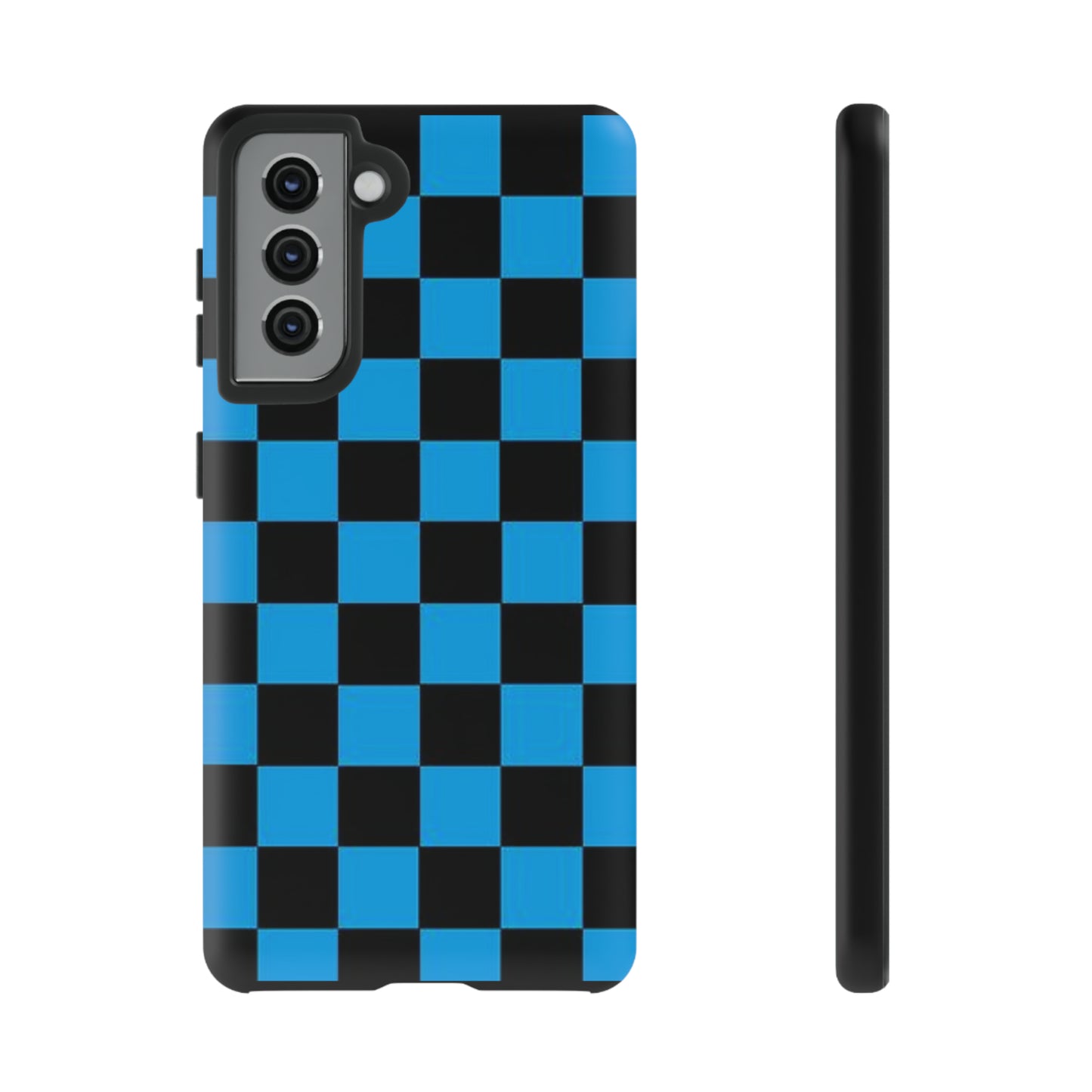 Blue and Black Checkers: 46-Tough Case iPhone series 15 14 13 12 11 X XR XS 8: Google series 7 6 5: Samsung series S23 S22 S21 S20 S10