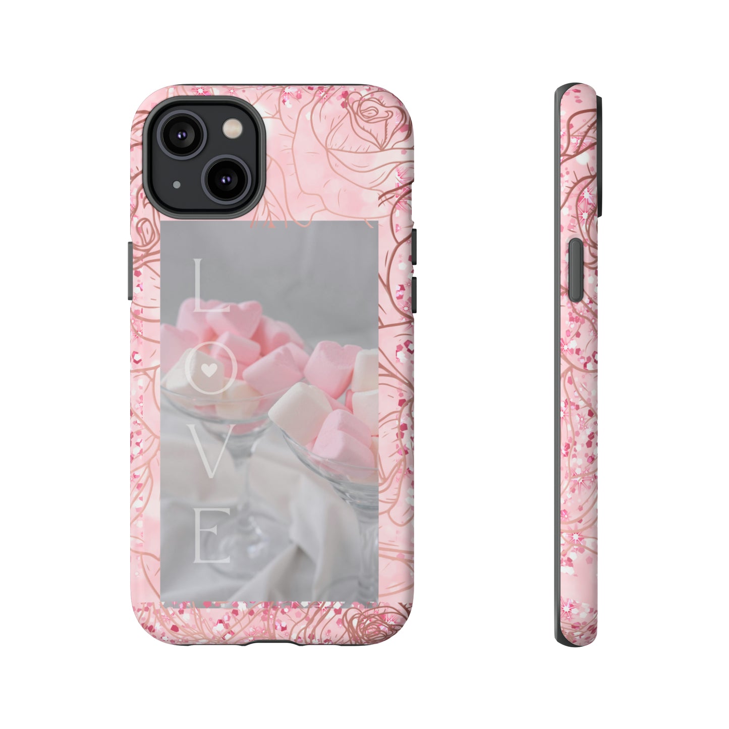 Pink Candy Love: 46-Tough Case iPhone series 15 14 13 12 11 X XR XS 8: Google series 7 6 5: Samsung series S23 S22 S21 S20 S10