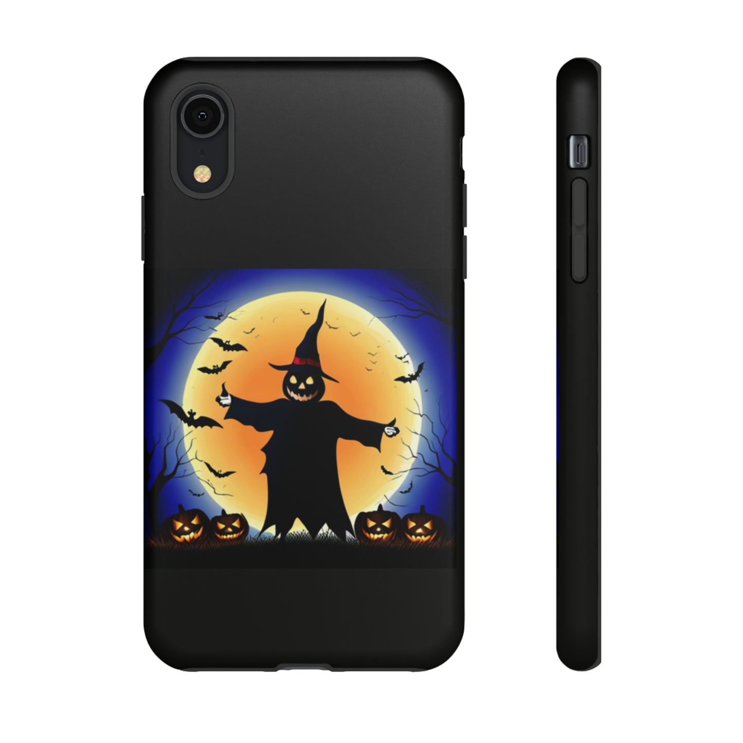 Scary Halloween with Black background: 46-Tough Case iPhone series 15 14 13 12 11 X XR XS 8: Google series 7 6 5: Samsung series S23 S22 S21 S20 S10Tough Cases