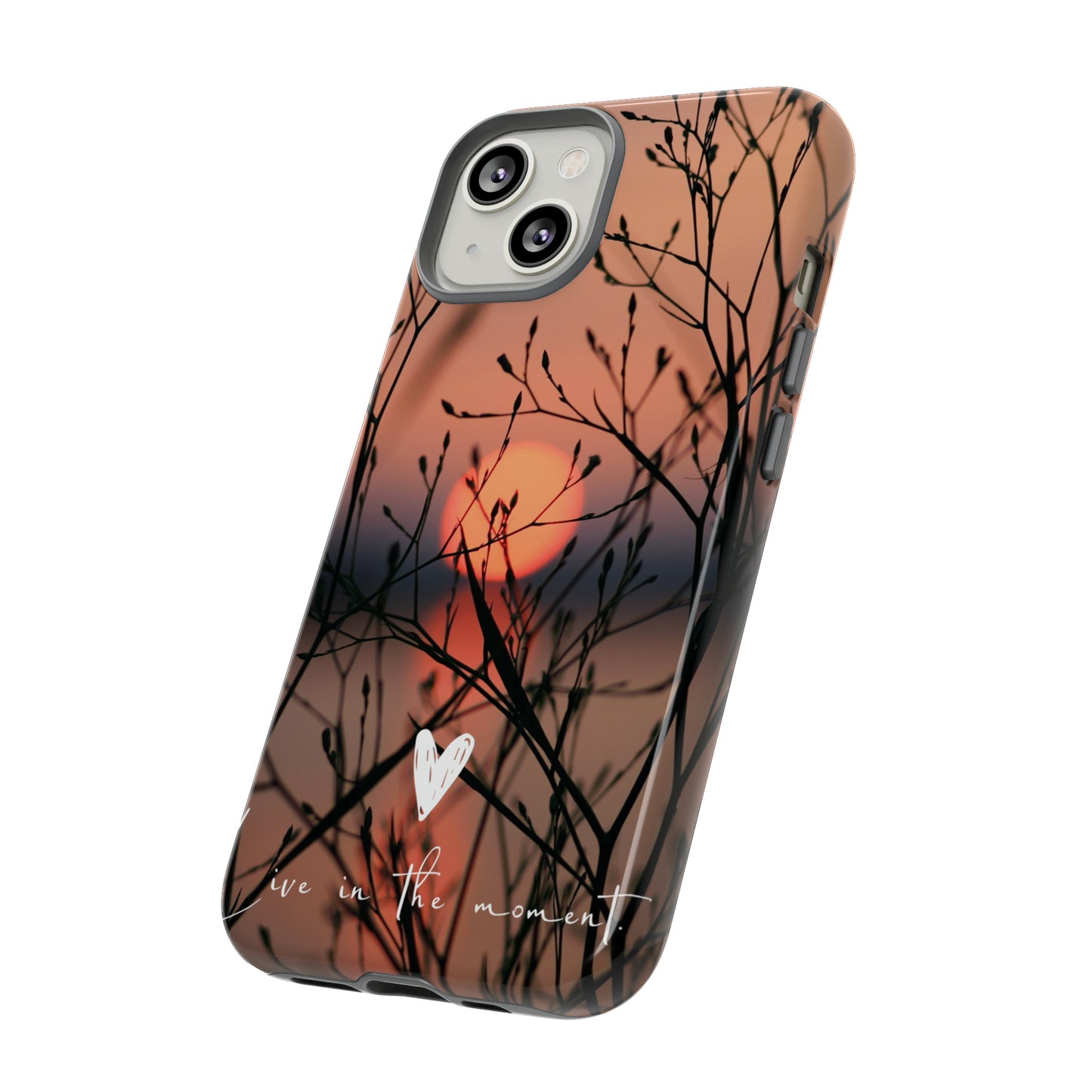 VIVID SUNSET FLORAL DESIGN with black background: 46-Tough Case iPhone series 15 14 13 12 11 X XR XS 8: Google series 7 6 5: Samsung series S23 S22 S21 S20 S10