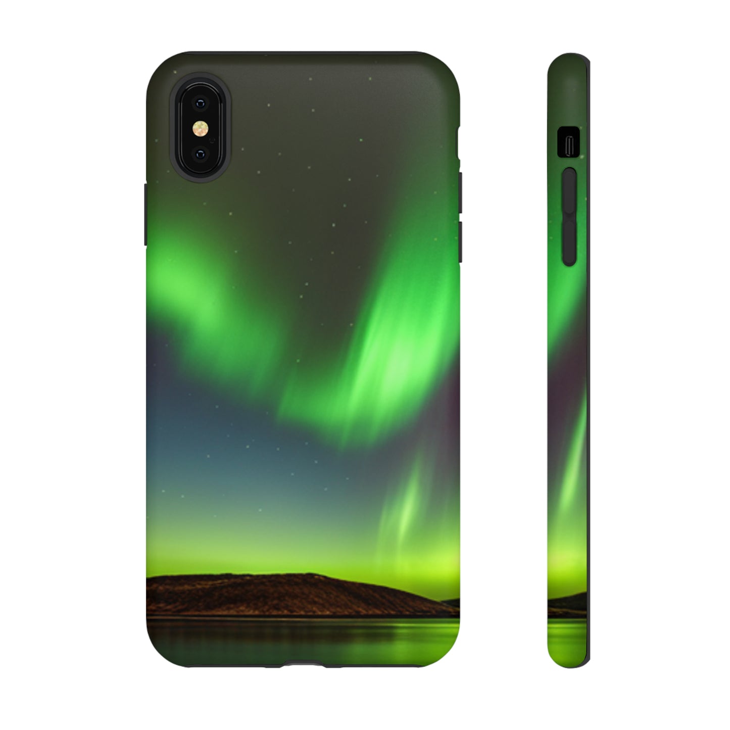 Northern Lights with a black background: 46-Tough Case iPhone series 15 14 13 12 11 X XR XS 8: Google series 7 6 5: Samsung series S23 S22 S21 S20 S10