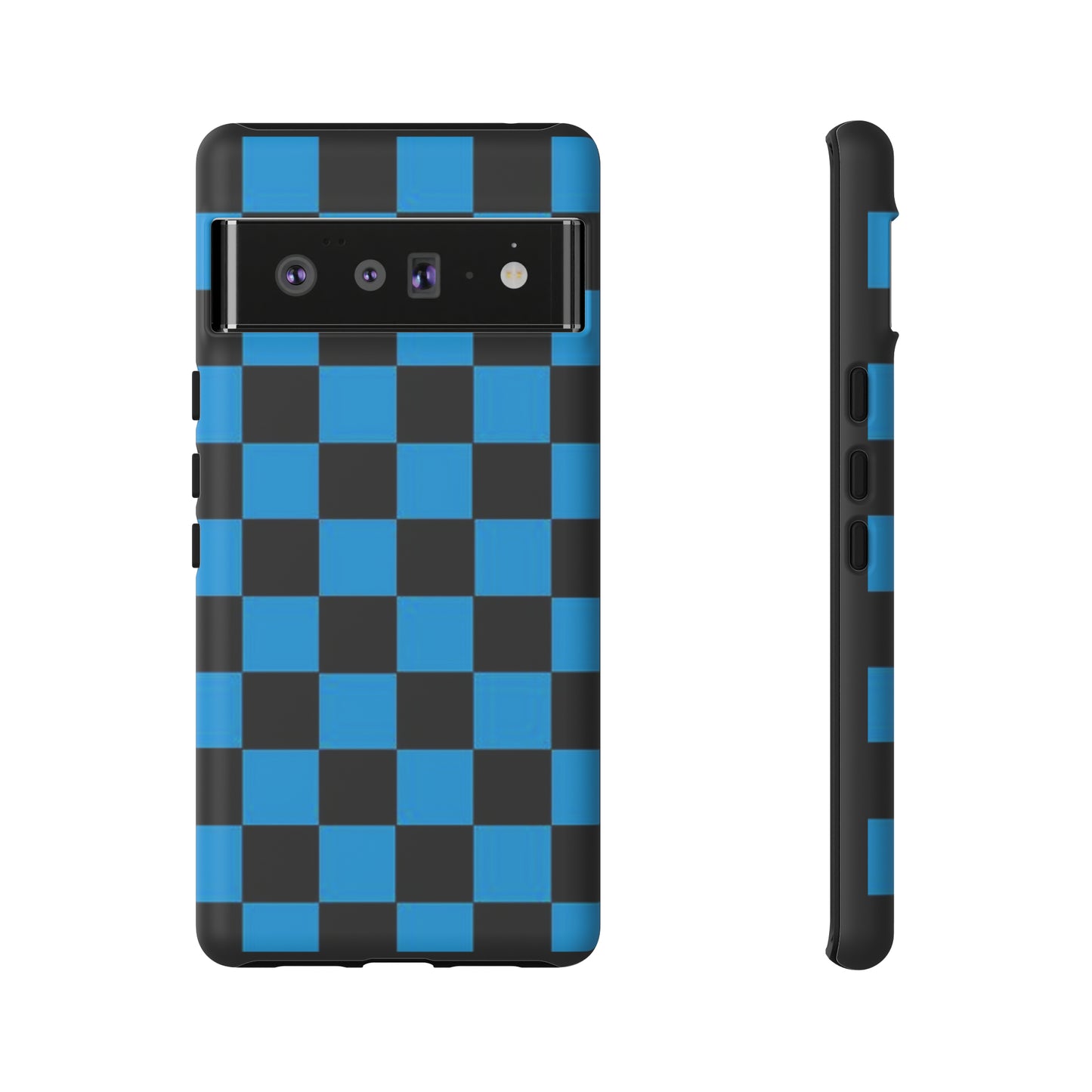 Blue and Black Checkers: 46-Tough Case iPhone series 15 14 13 12 11 X XR XS 8: Google series 7 6 5: Samsung series S23 S22 S21 S20 S10