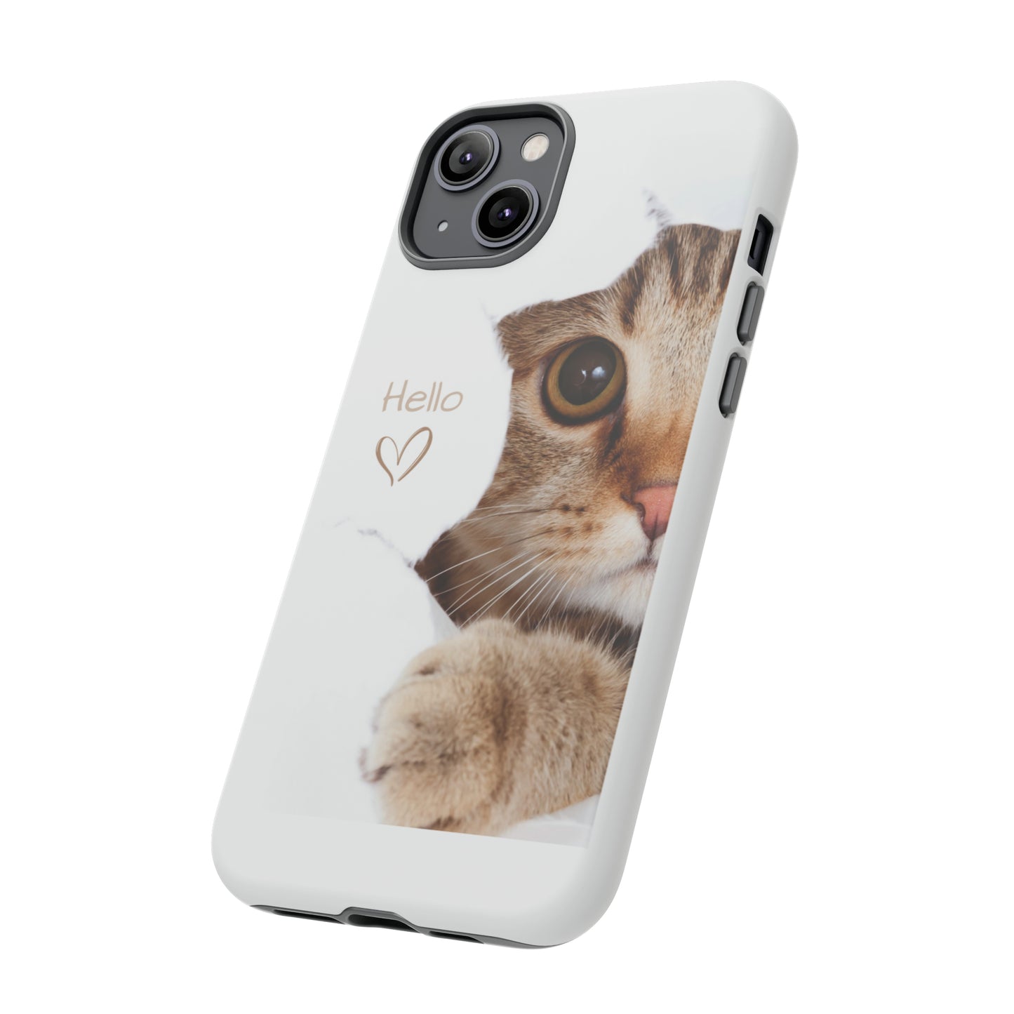 Hey Kitty with white background: 46-Tough Case iPhone series 15 14 13 12 11 X XR XS 8: Google series 7 6 5: Samsung series S23 S22 S21 S20 S10