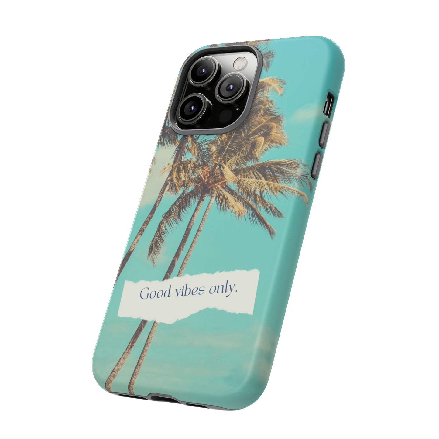 Palm Blue with Turquoise background : 46-Tough Case iPhone series 15 14 13 12 11 X XR XS 8: Google series 7 6 5: Samsung series S23 S22 S21 S20 S10