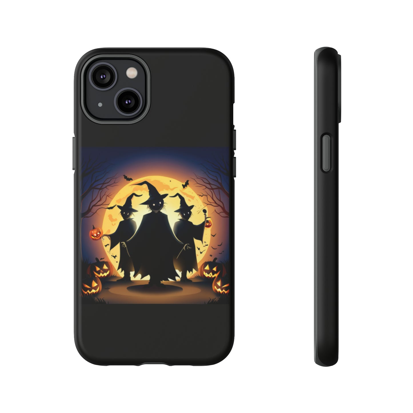 Trick or Treat with black background: 46-Tough Case iPhone series 15 14 13 12 11 X XR XS 8: Google series 7 6 5: Samsung series S23 S22 S21 S20 S10