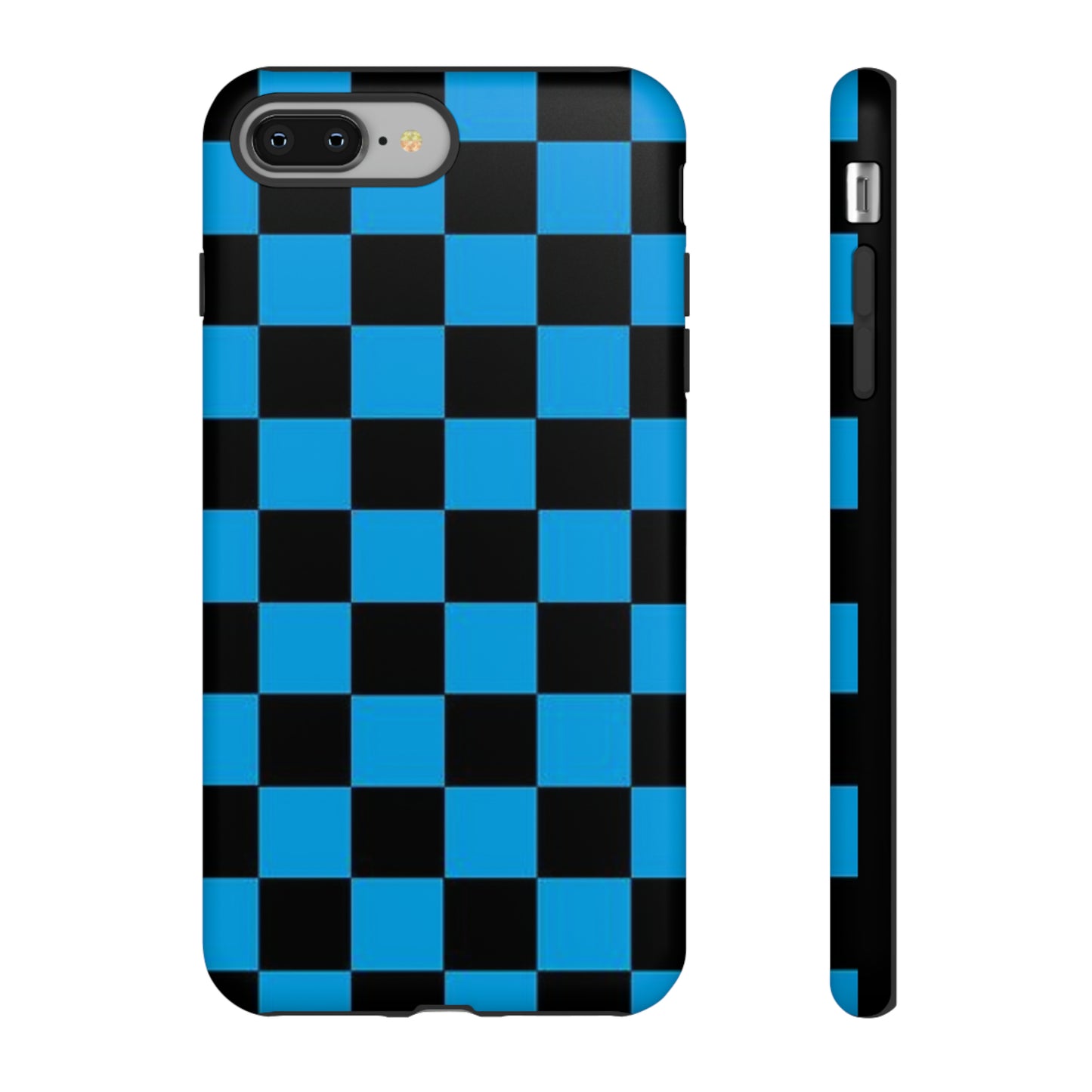 Blue and Black Checkers: 46-Tough Case iPhone series 15 14 13 12 11 X XR XS 8: Google series 7 6 5: Samsung series S23 S22 S21 S20 S10