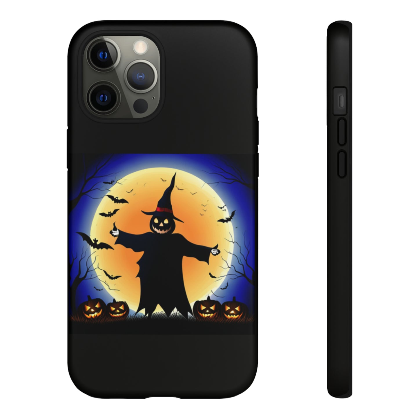 Scary Halloween with Black background: 46-Tough Case iPhone series 15 14 13 12 11 X XR XS 8: Google series 7 6 5: Samsung series S23 S22 S21 S20 S10Tough Cases