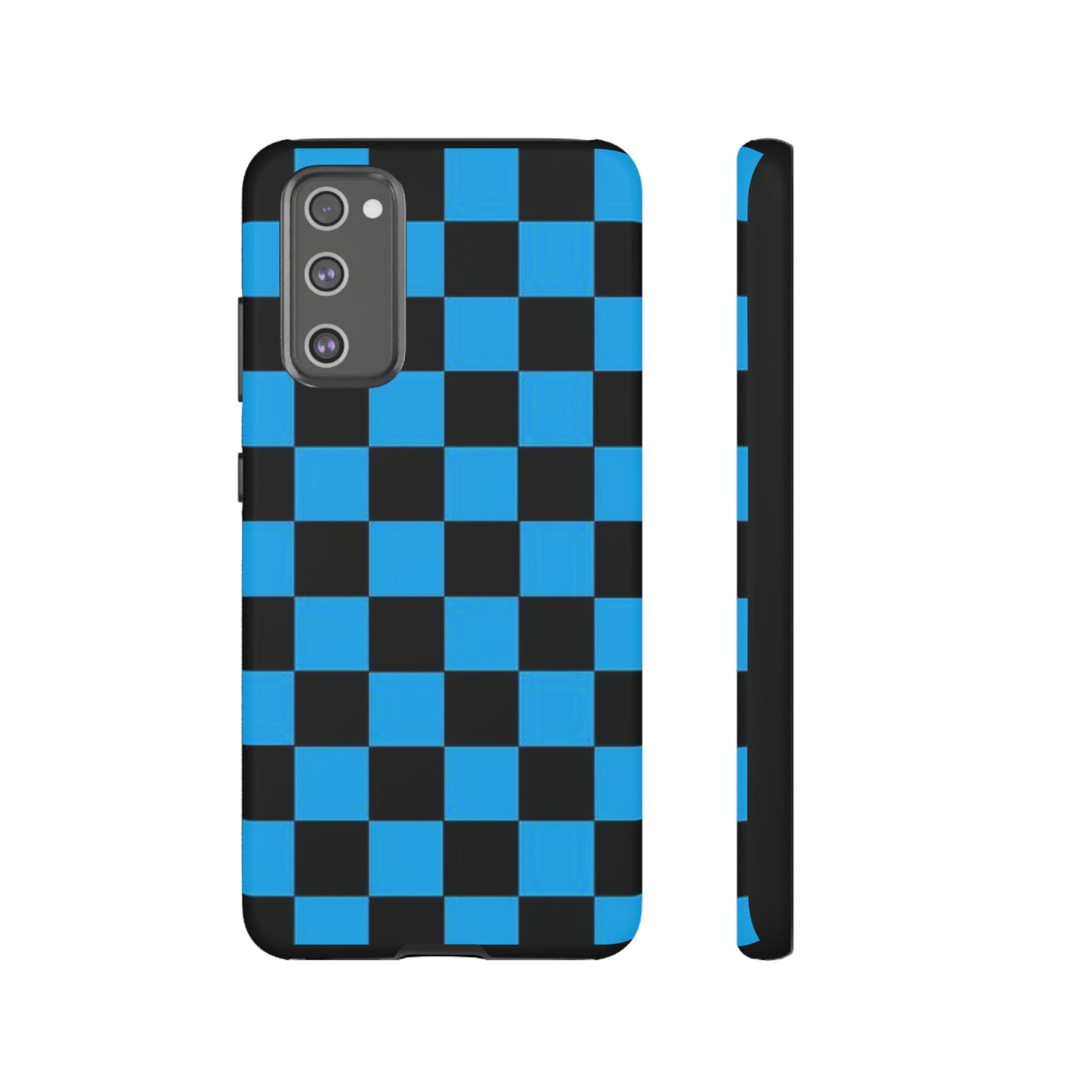 Blue and Black Checkers: 46-Tough Case iPhone series 15 14 13 12 11 X XR XS 8: Google series 7 6 5: Samsung series S23 S22 S21 S20 S10