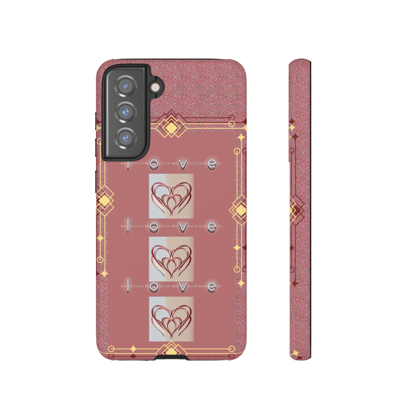 Three Hearts Love: 46-Tough Case iPhone series 15 14 13 12 11 X XR XS 8: Google series 7 6 5: Samsung series S23 S22 S21 S20 S10