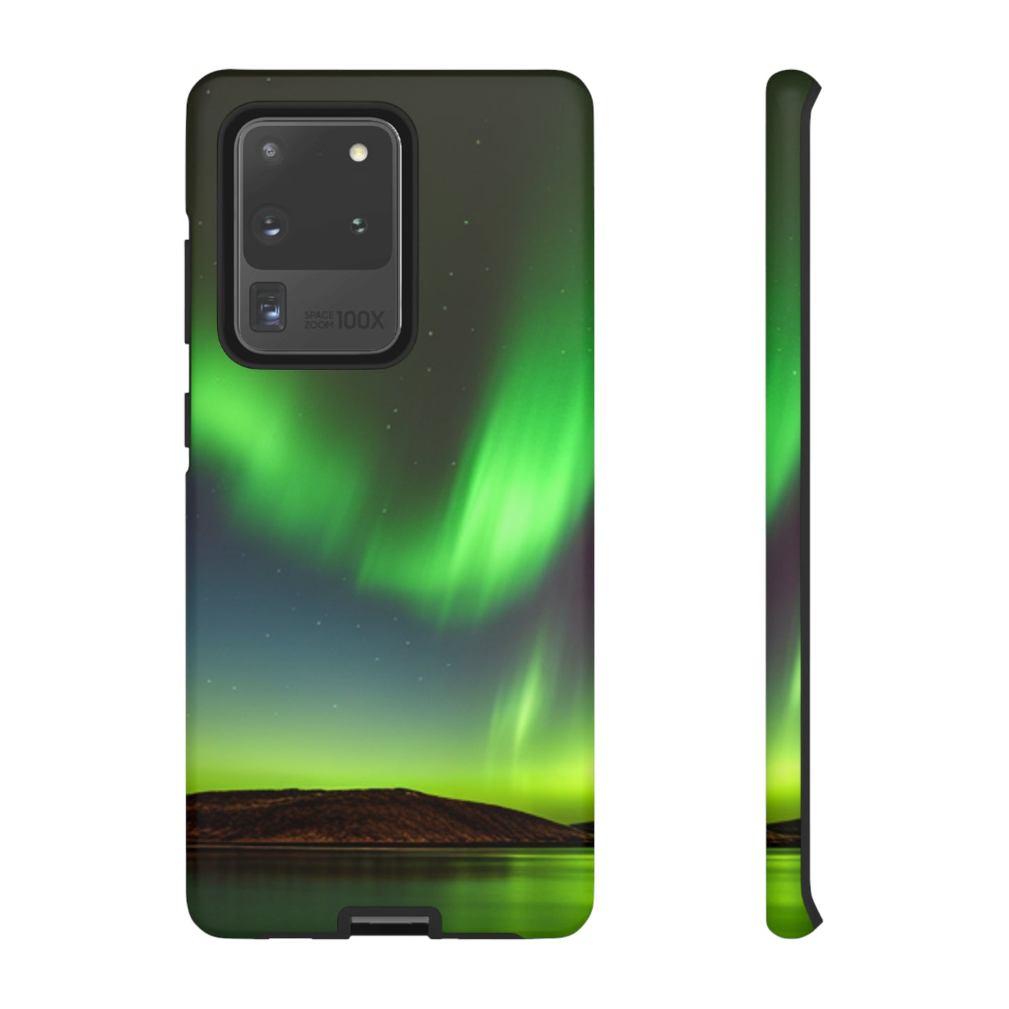 Northern Lights with a black background: 46-Tough Case iPhone series 15 14 13 12 11 X XR XS 8: Google series 7 6 5: Samsung series S23 S22 S21 S20 S10