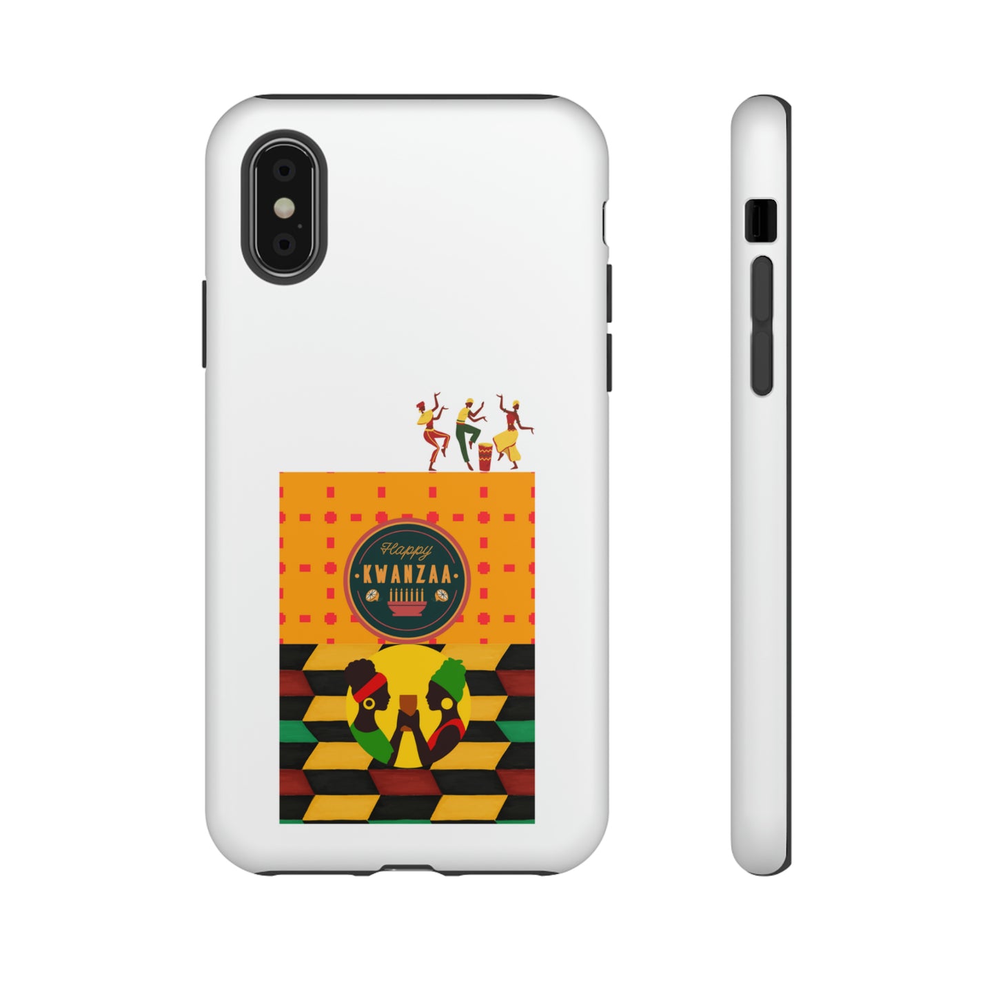 HAPPY KWANZA: 46-Tough Case iPhone series 15 14 13 12 11 X XR XS 8: Google series 7 6 5: Samsung series S23 S22 S21 S20 S10