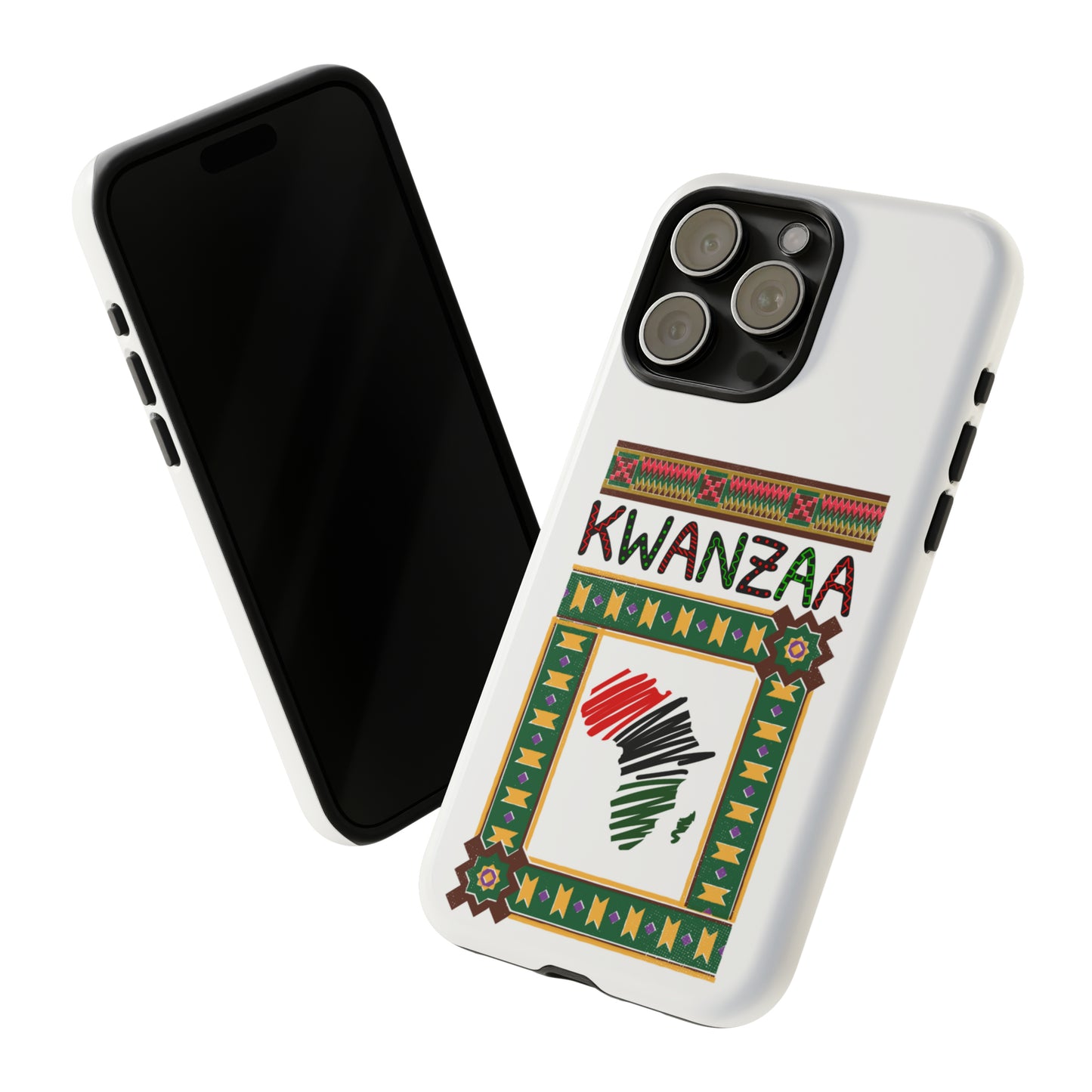 AFRICA KWANZAA: 46-Tough Case iPhone series 15 14 13 12 11 X XR XS 8: Google series 7 6 5: Samsung series S23 S22 S21 S20 S10