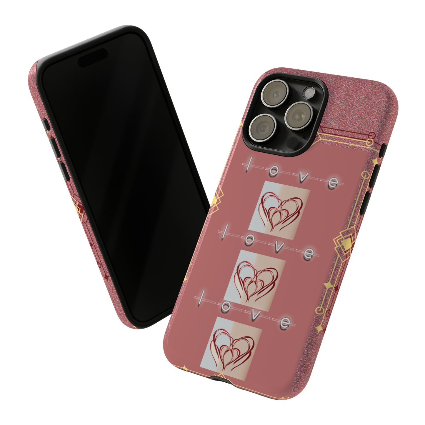 Three Hearts Love: 46-Tough Case iPhone series 15 14 13 12 11 X XR XS 8: Google series 7 6 5: Samsung series S23 S22 S21 S20 S10