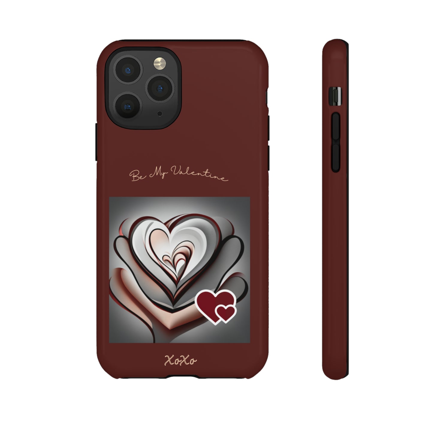 Valentine Triple Heart: 46-Tough Case iPhone series 15 14 13 12 11 X XR XS 8: Google series 7 6 5: Samsung series S23 S22 S21 S20 S10