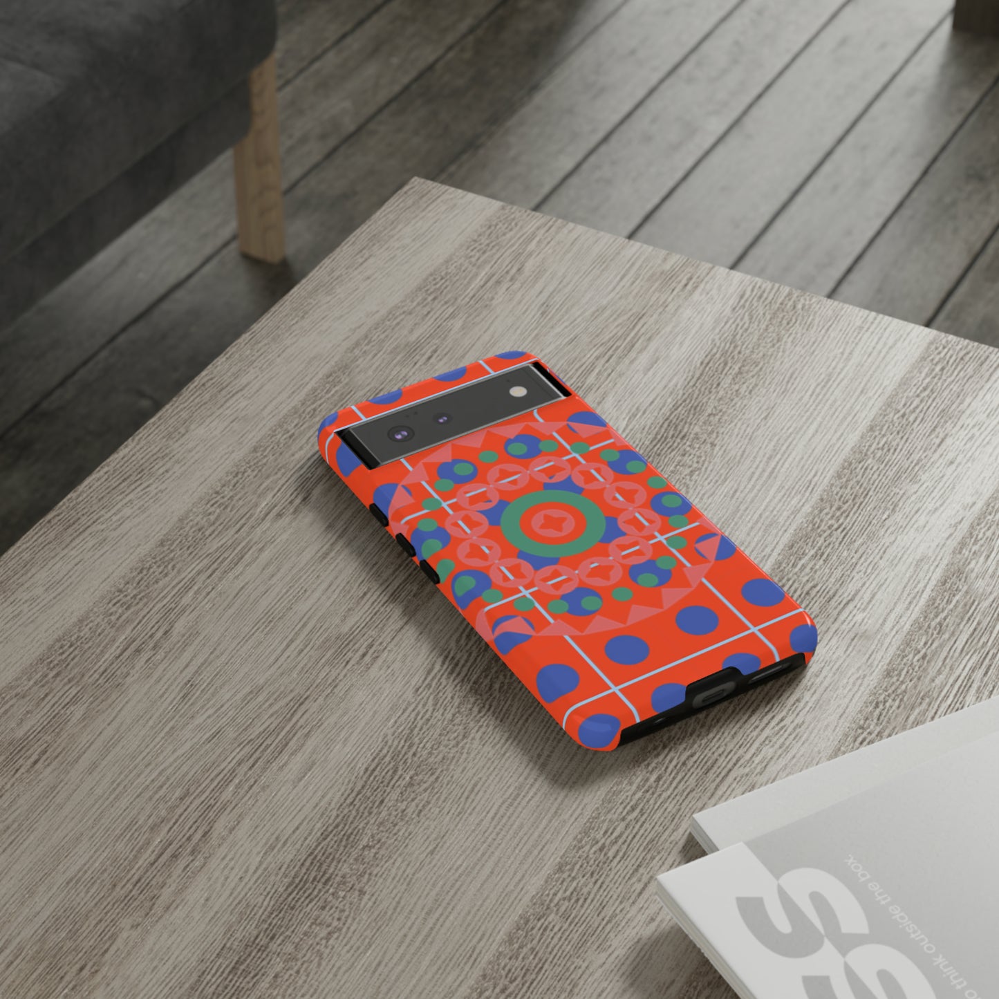 Orange Crush Camouflage with Black background: 46-Tough Case iPhone series 15 14 13 12 11 X XR XS 8: Google series 7 6 5: Samsung series S23 S22 S21 S20 S10