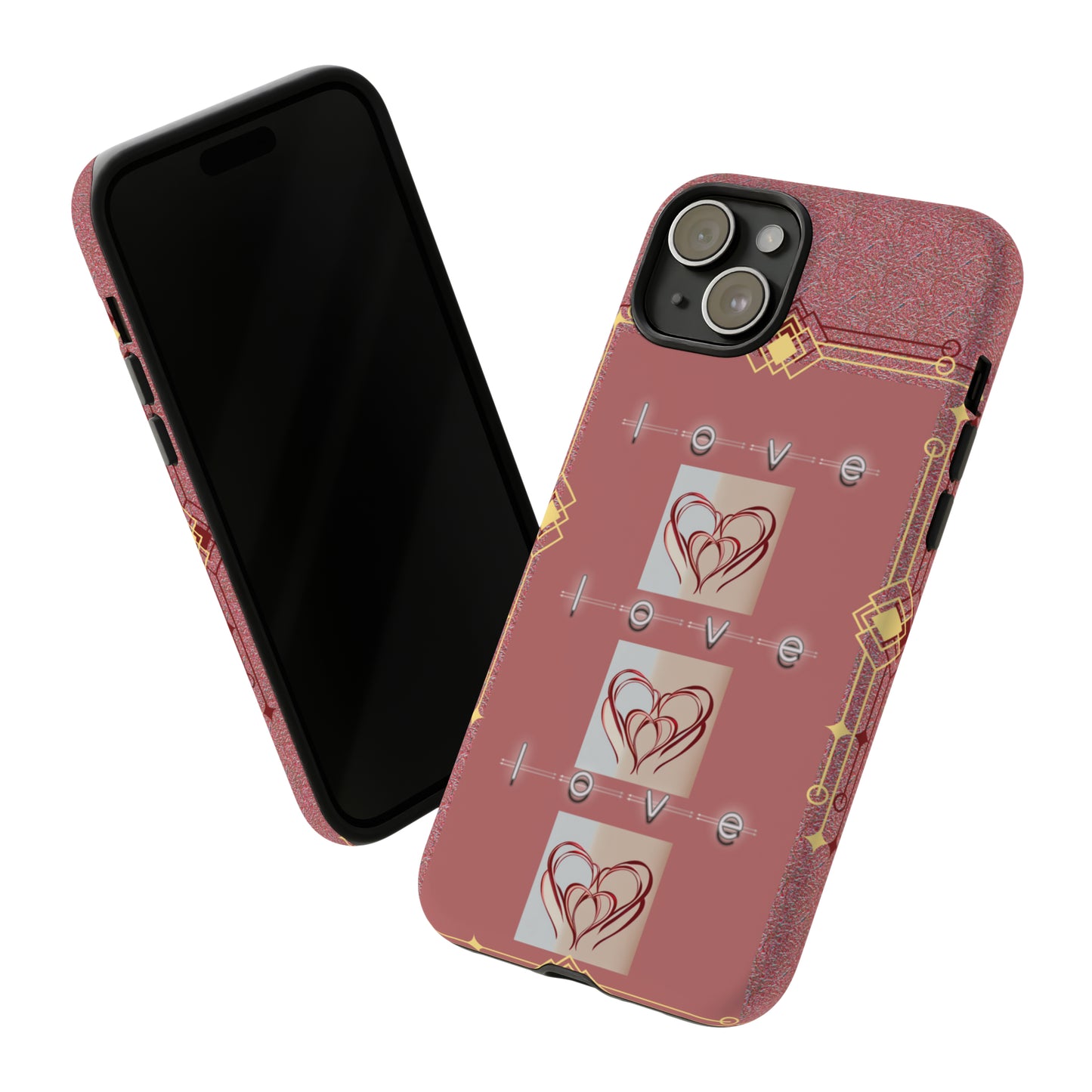 Three Hearts Love: 46-Tough Case iPhone series 15 14 13 12 11 X XR XS 8: Google series 7 6 5: Samsung series S23 S22 S21 S20 S10