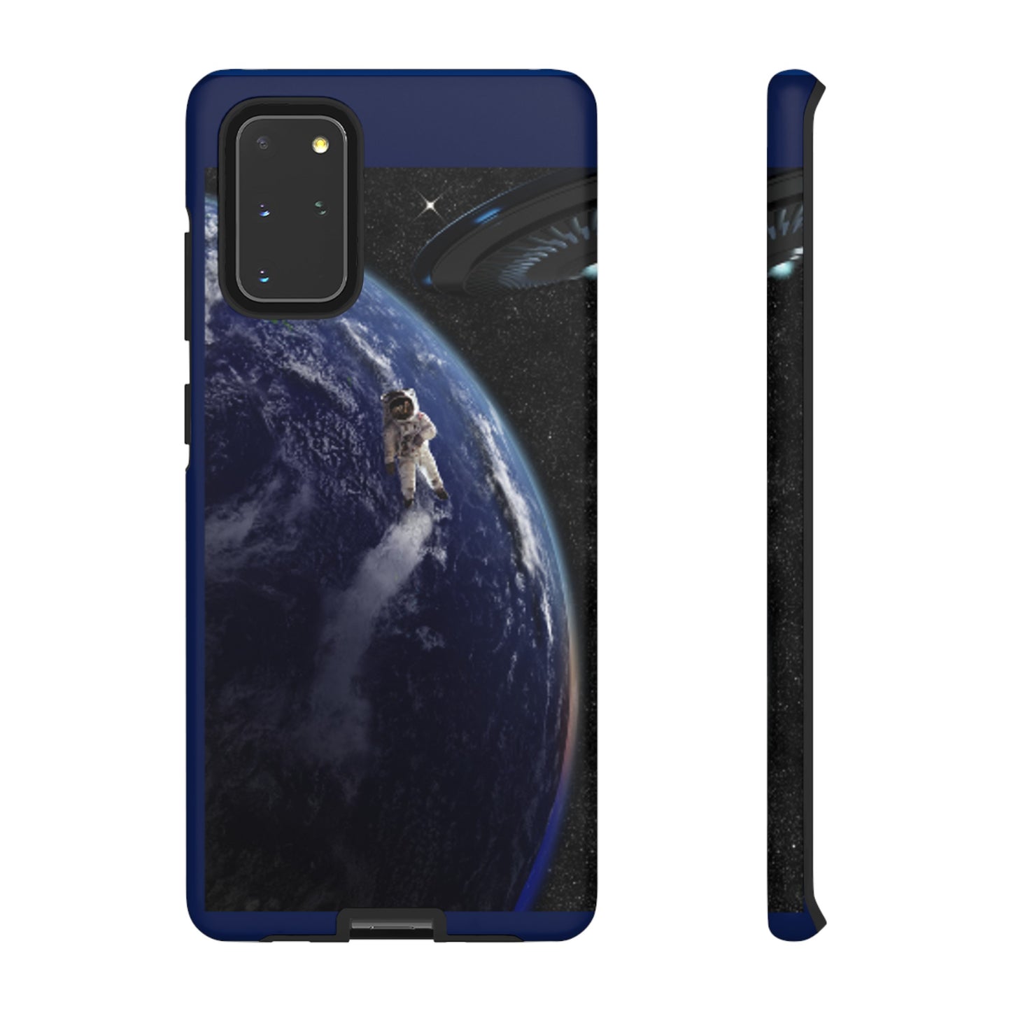 Man In Space with Dark Blue background: 46-Tough Case iPhone series 15 14 13 12 11 X XR XS 8: Google series 7 6 5: Samsung series S23 S22 S21 S20 S10s