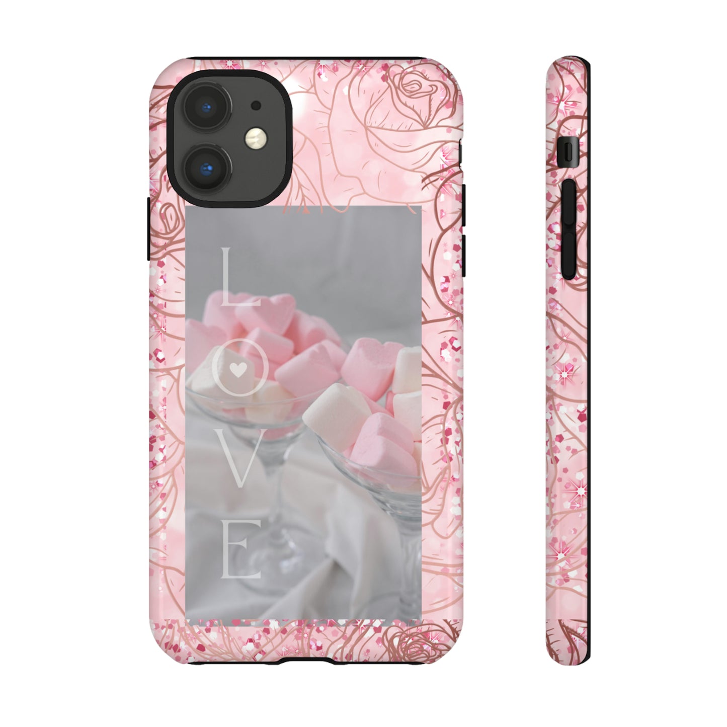 Pink Candy Love: 46-Tough Case iPhone series 15 14 13 12 11 X XR XS 8: Google series 7 6 5: Samsung series S23 S22 S21 S20 S10