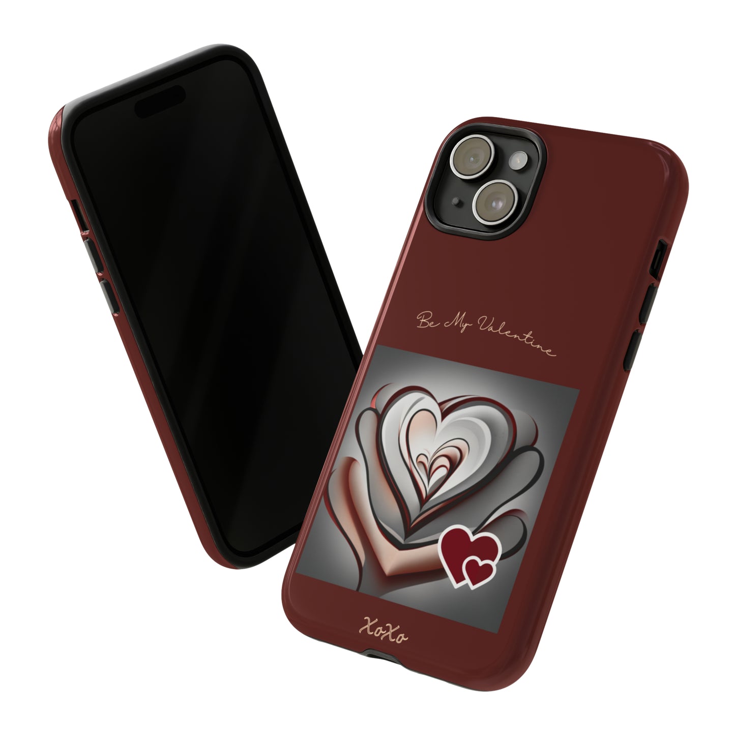 Valentine Triple Heart: 46-Tough Case iPhone series 15 14 13 12 11 X XR XS 8: Google series 7 6 5: Samsung series S23 S22 S21 S20 S10